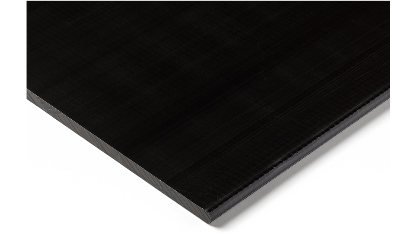 RS PRO Black Plastic Sheet, 500mm x 300mm x 50mm