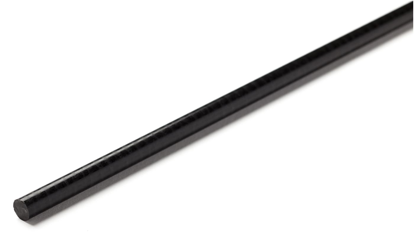 Varilla de acetal, Negro, 500mm x 80mm
