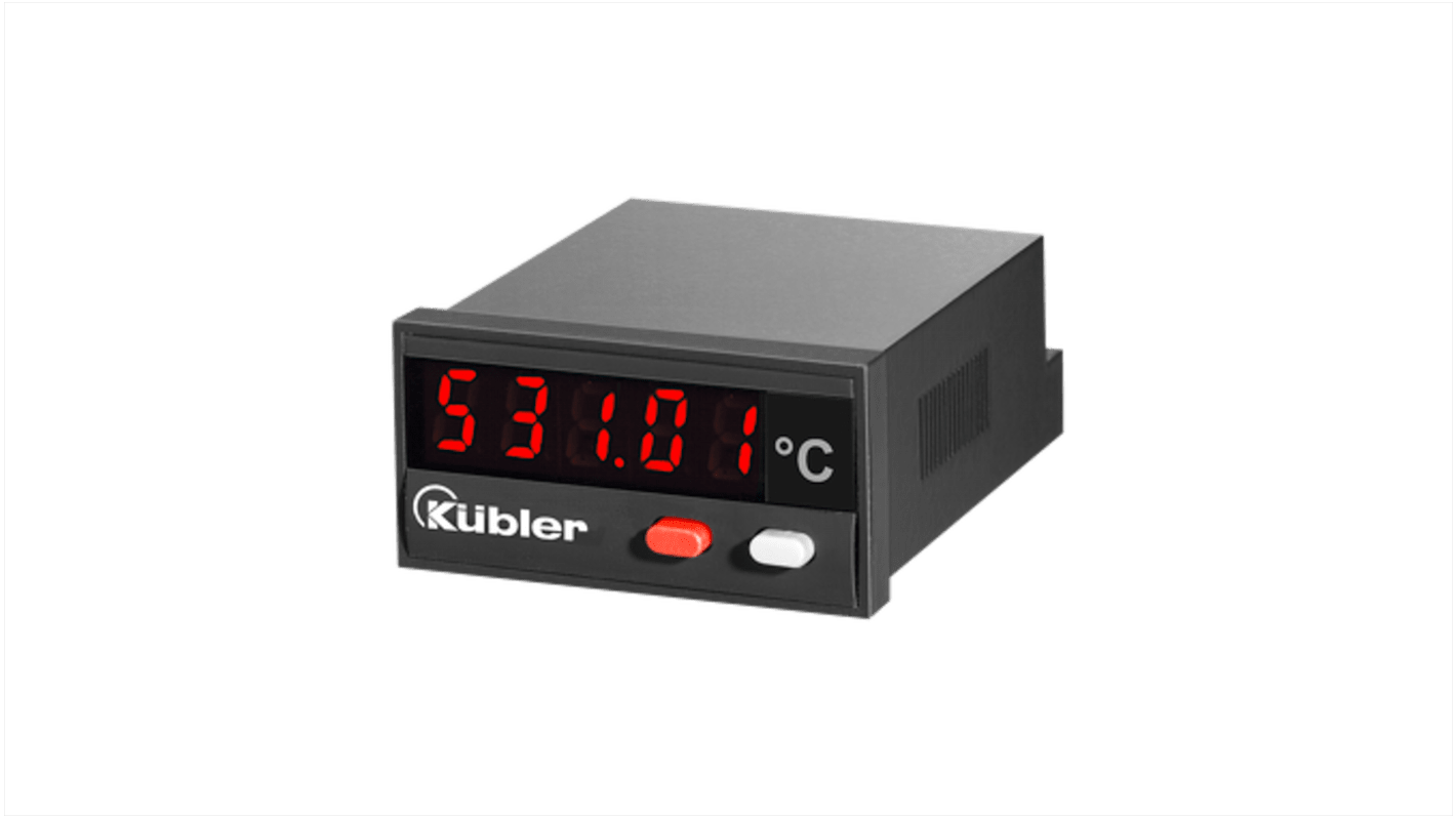 Kübler CODIX 531 Temperaturanzeige/ PT100 Eingang, 10 → 30 V dc, 48 x 24mm