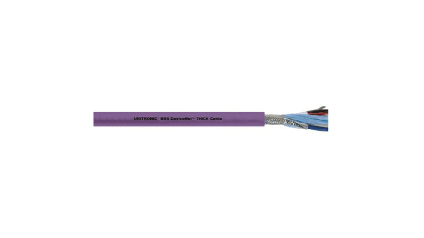 Cable de datos Lapp UNITRONIC BUS DN de 2 núcleos, 0,86 mm², Ø ext. 12.2mm, long. 100m, 300 V, Libre de halógeno, funda