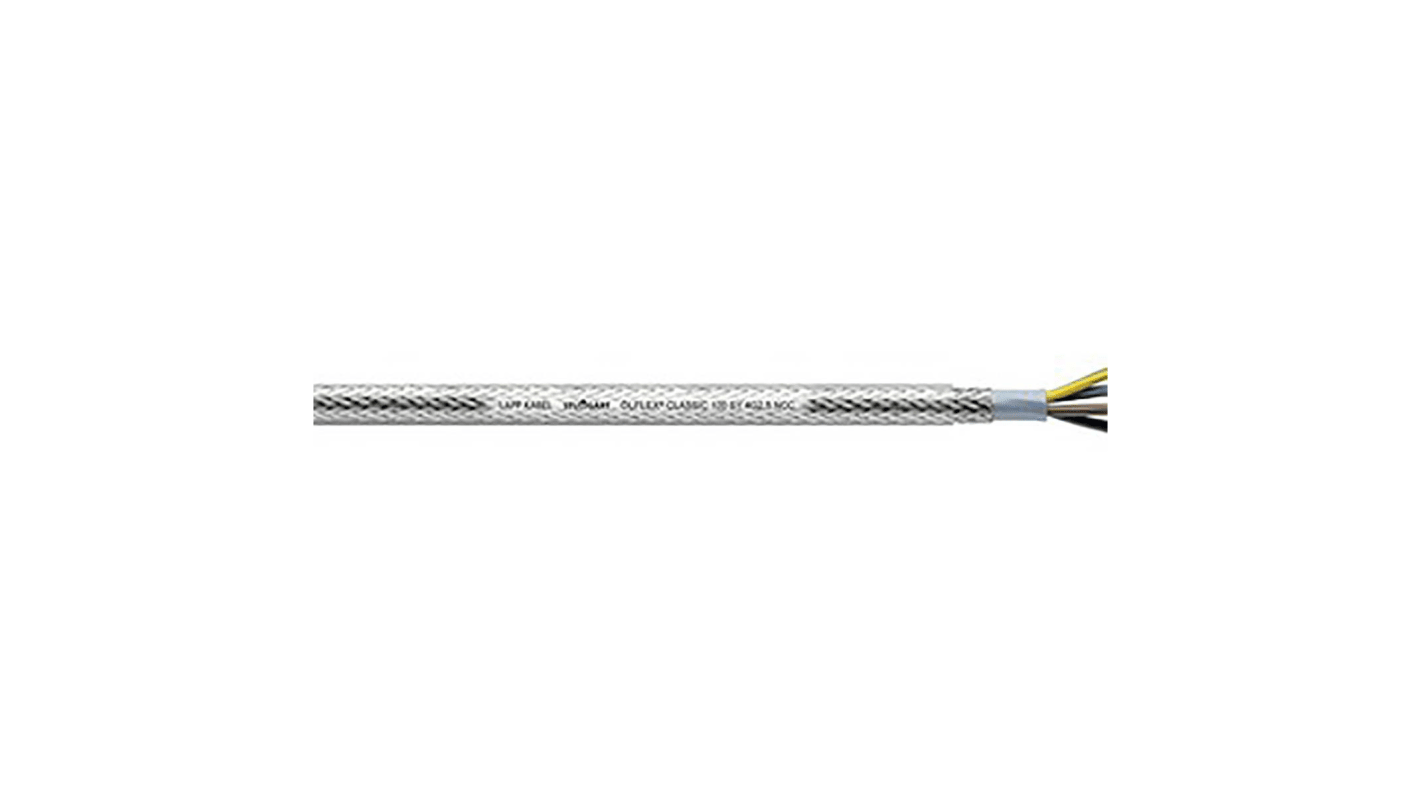Lapp ÖLFLEX CLASSIC 100 SY SY Steuerkabel, 3-adrig x 2,5 mm Grau / 26 A, 50m, 13 AWG, Stahlgeflecht, galvanisiert
