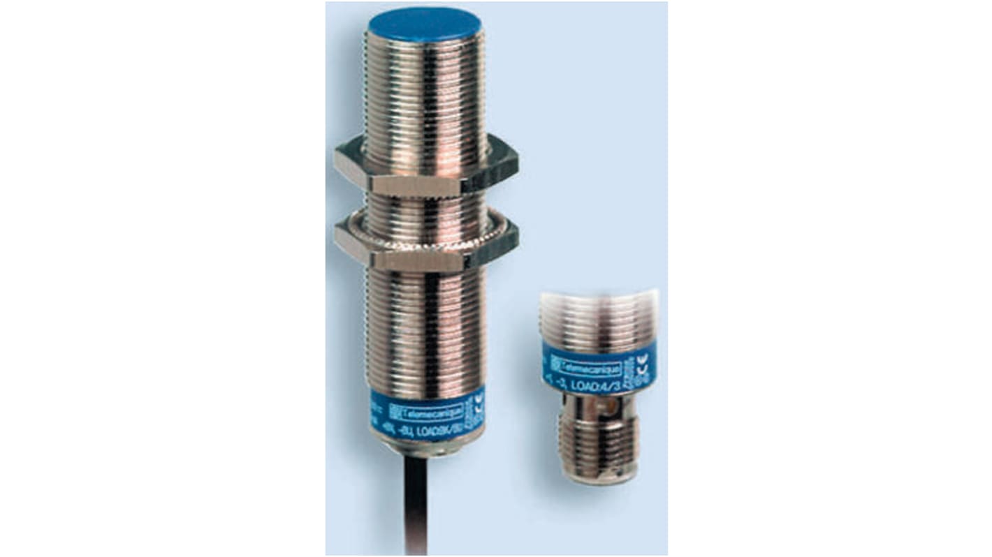 Telemecanique Sensors Inductive Barrel Proximity Sensor, M12, 7 mm Detection, PNP NO, 12 → 24 V dc