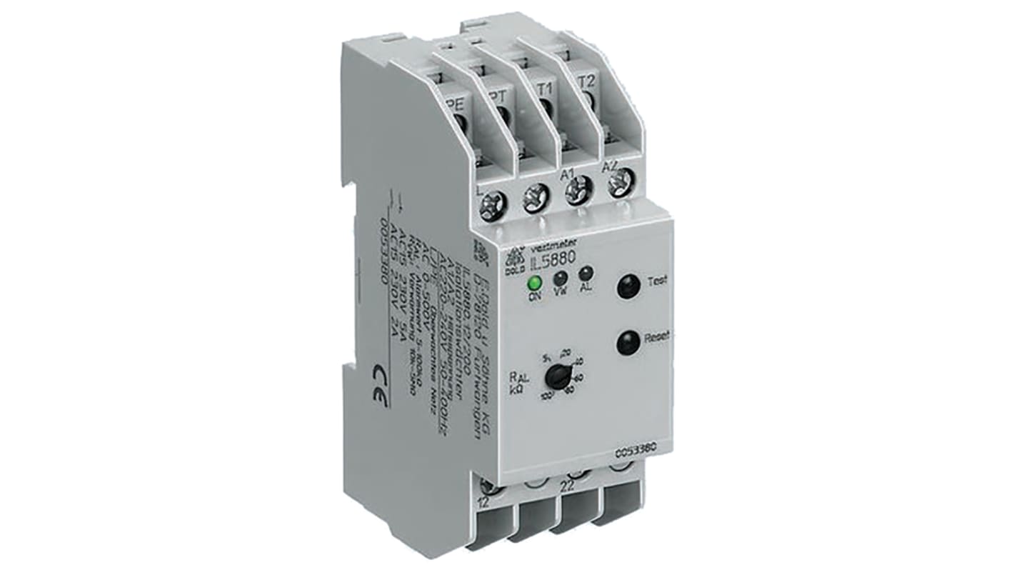 Dold Voltage Monitoring Relay, 1, 3 Phase, DPDT, 0 → 500V ac, DIN Rail