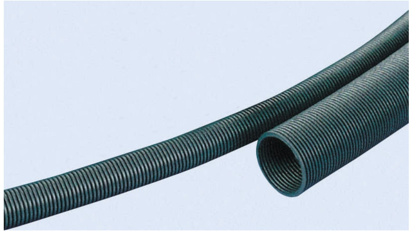 Conducto flexible PMA LL de Plástico Gris, long. 10m, Ø 16mm, rosca M16, IP54, IP66, IP68