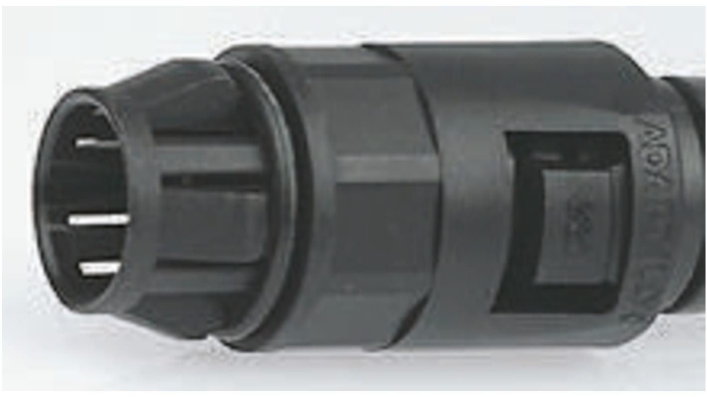 Adaptaflex 推入式联轴节 电缆管接头, M20螺纹, 尼龙 66制, 21mm标称尺寸, IP66, 黑色, AL系列