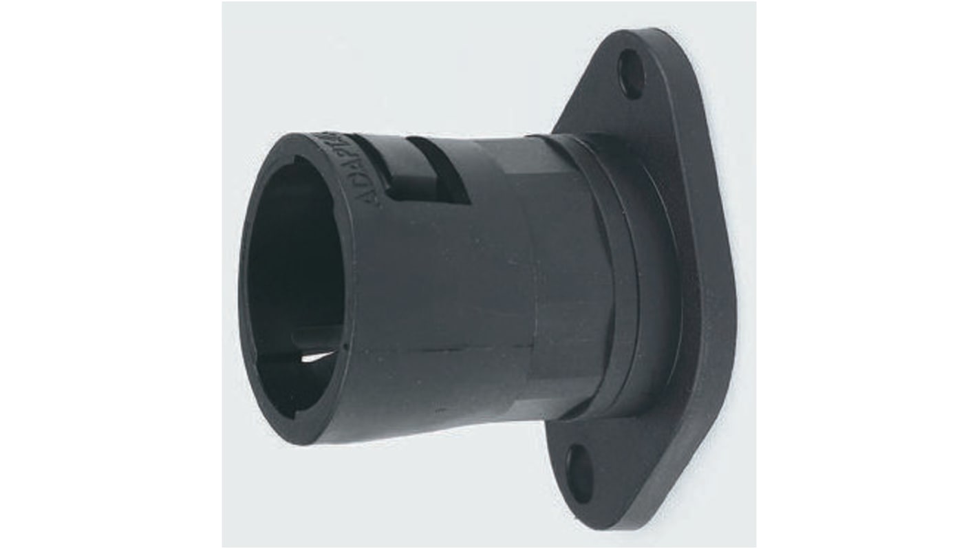 Raccordo per cavi Adaptaflex 7TCA296000R0564 AL21/FL/A/BL AL, Flangia snodata in Nylon 66, Nero, 21mm, protezione IP66