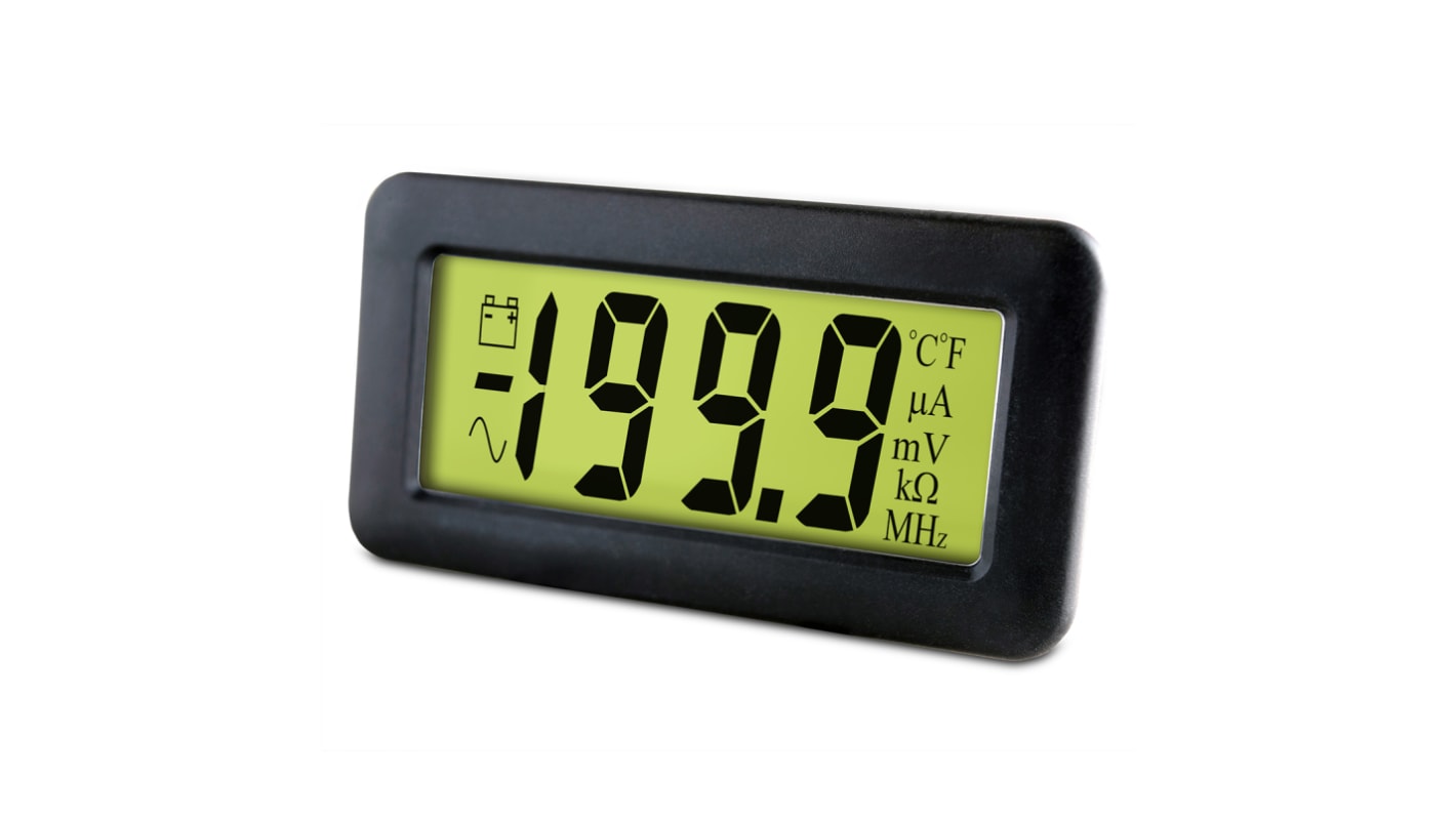 Lascar Digital Voltmeter DC, LCD Display 3.5-Digits ±1 %