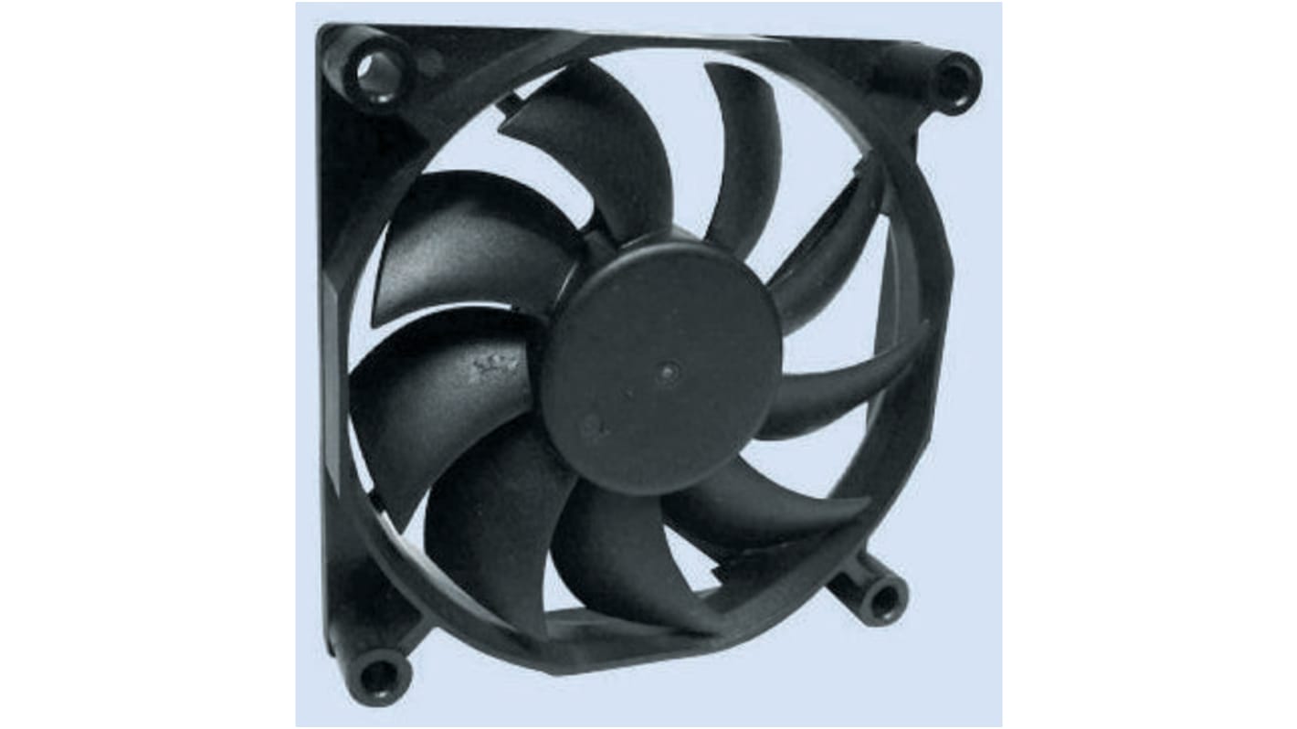 Micronel FMA Series Axial Fan, 24 V dc, DC Operation, 42.96m³/h, 1.92W, 80mA Max, 80 x 80 x 16mm