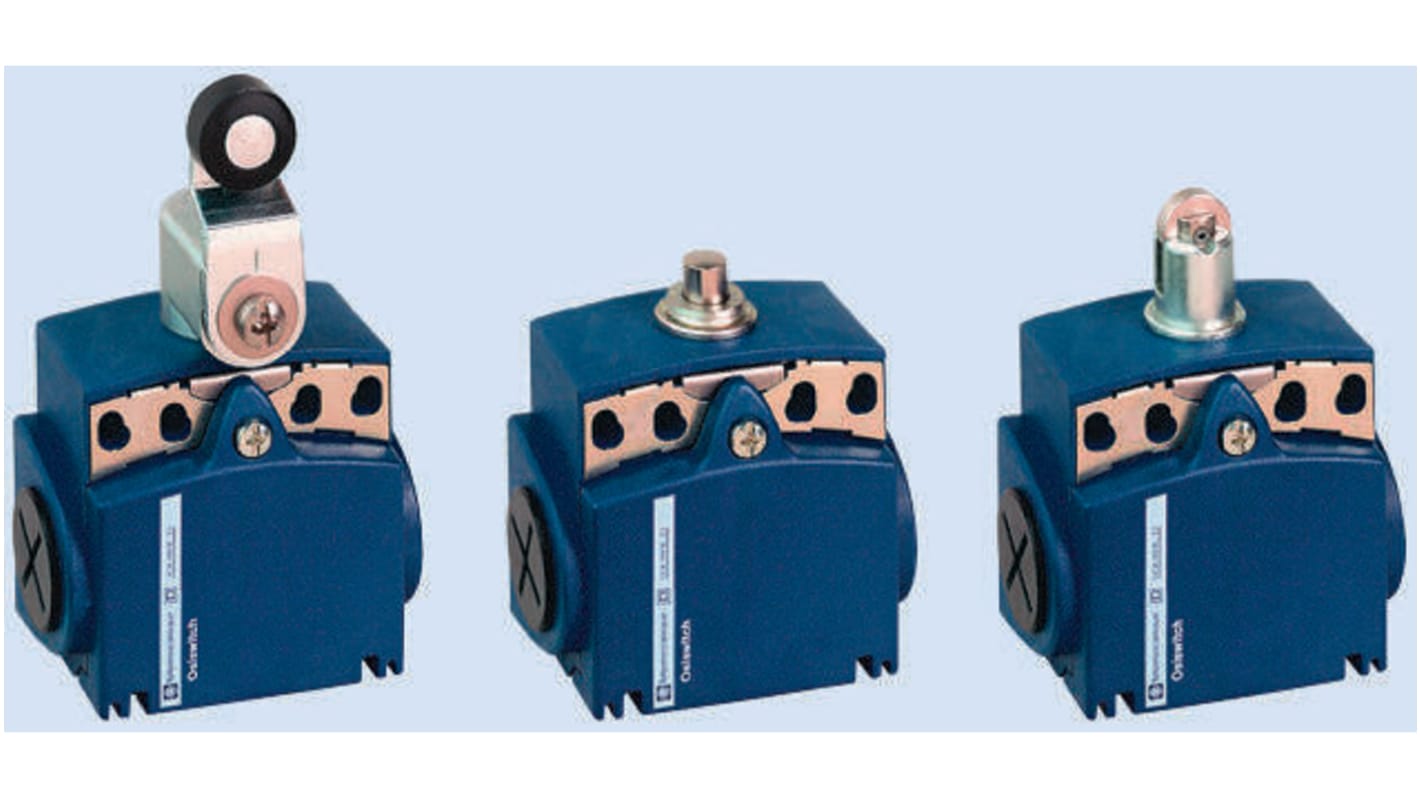 Telemecanique Sensors XCKT Series Cats Whisker Limit Switch, NO/NC, IP66, IP67, DP, Plastic Housing, 240V ac Max, 10A