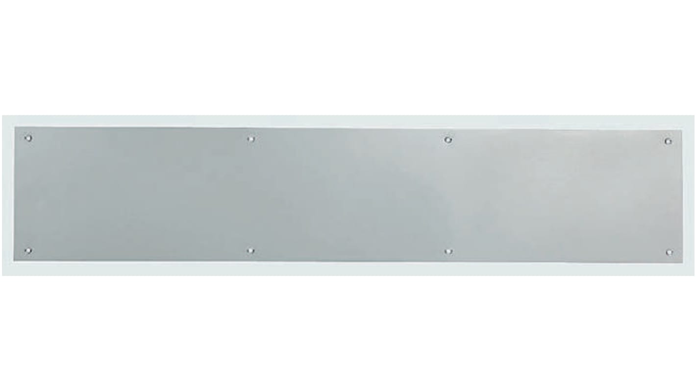 Plaque de protection bas de porte en Acier inoxydable, fixation Vis, Dimensions 750 x 150mm