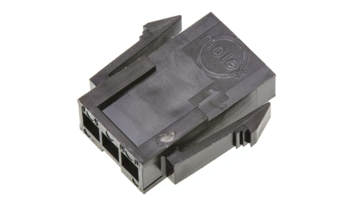 Molex, Micro-Fit 3.0 Male Connector Housing, 3mm Pitch, 3 Way, 1 Row