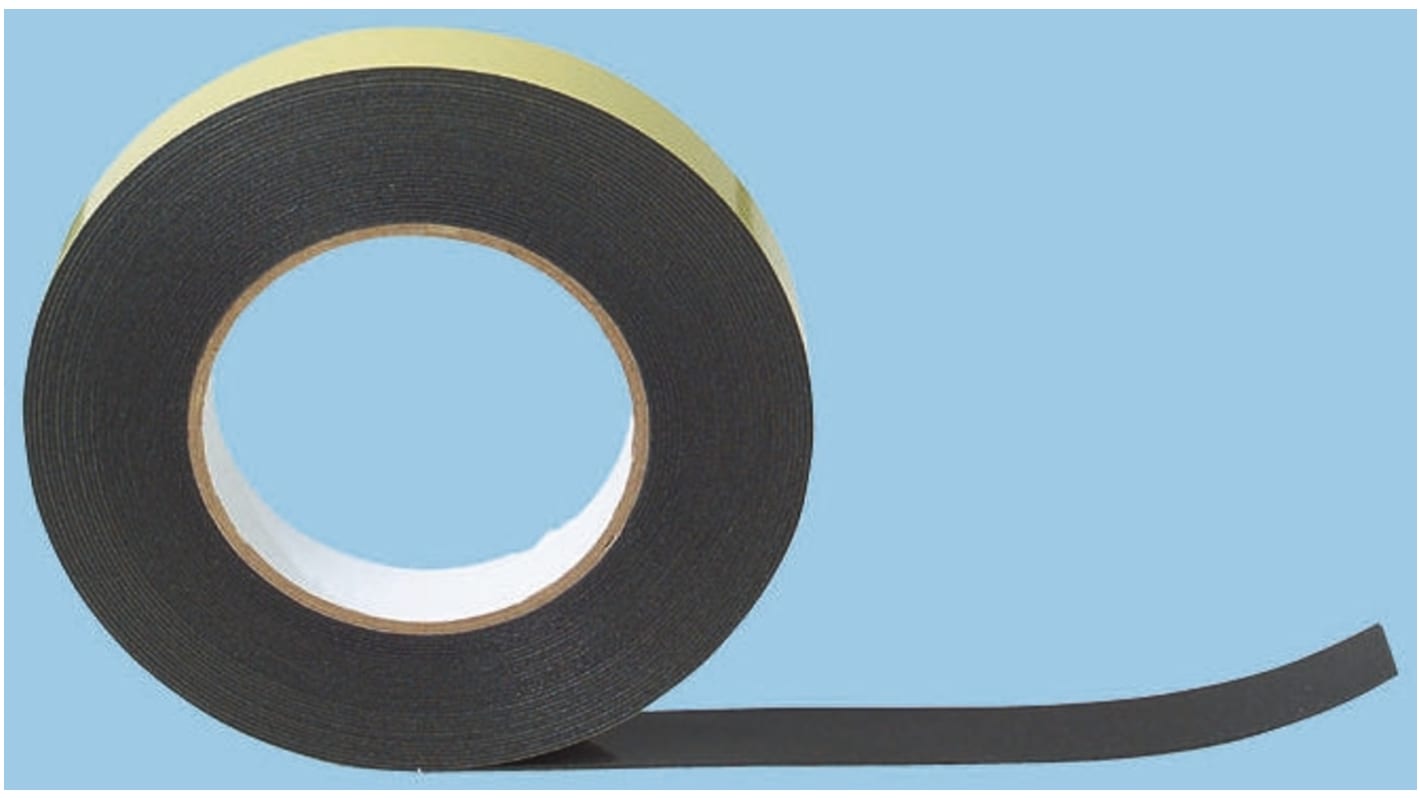 Ruban mousse Polyéthylène  double face Advance Tapes AT380, Noir, 10.0m x 19.0mm