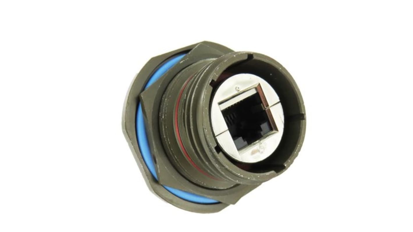Amphenol Socapex RJ45 モジュラーコネクタ, メス, RJ45コネクタ, ジャムナット, Cat5e