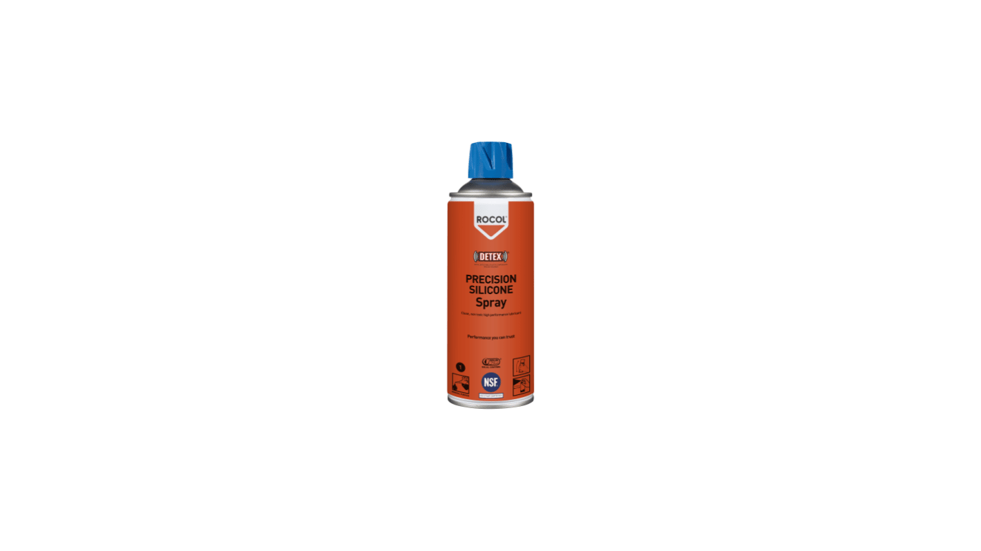 Rocol Precision Silicone Spray Silicone Lubricant 400 ml Aerosol,Food Safe