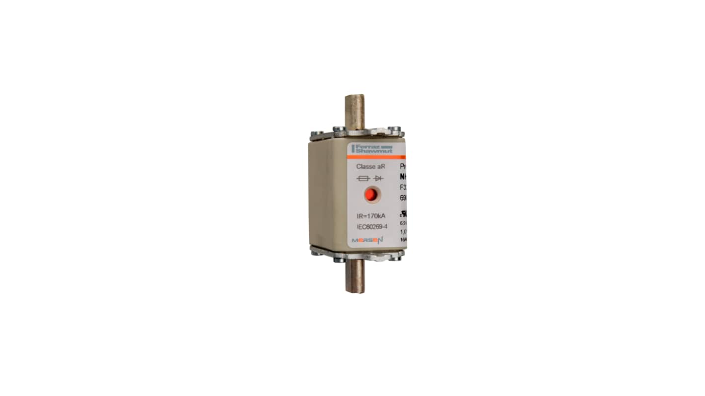 Mersen 125A NH Fuse, NH00, 690V ac