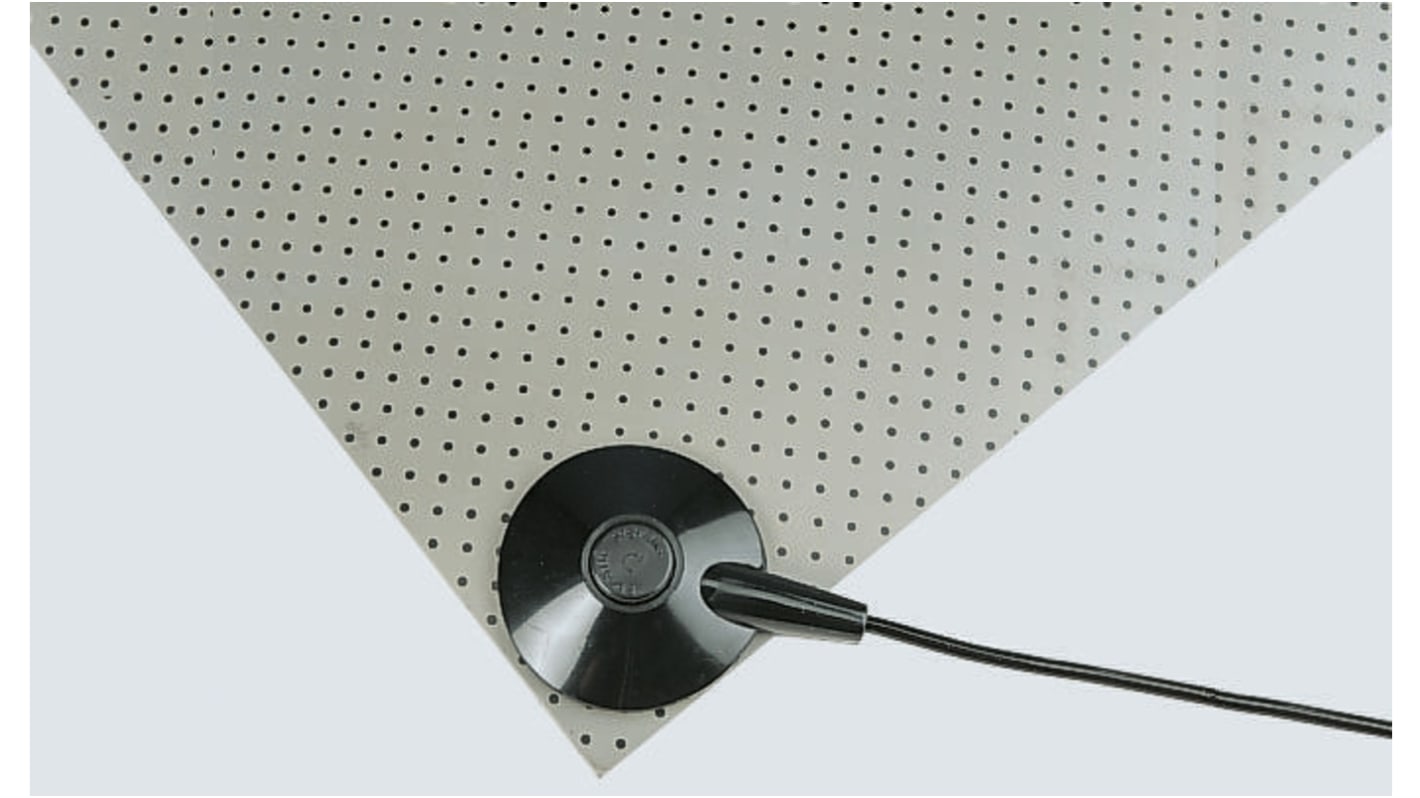 Plastic Systems Erdungsband 10 mm Druckknopfanschluss Schraubanschlussklemme Gemäß EN 61340-5-1