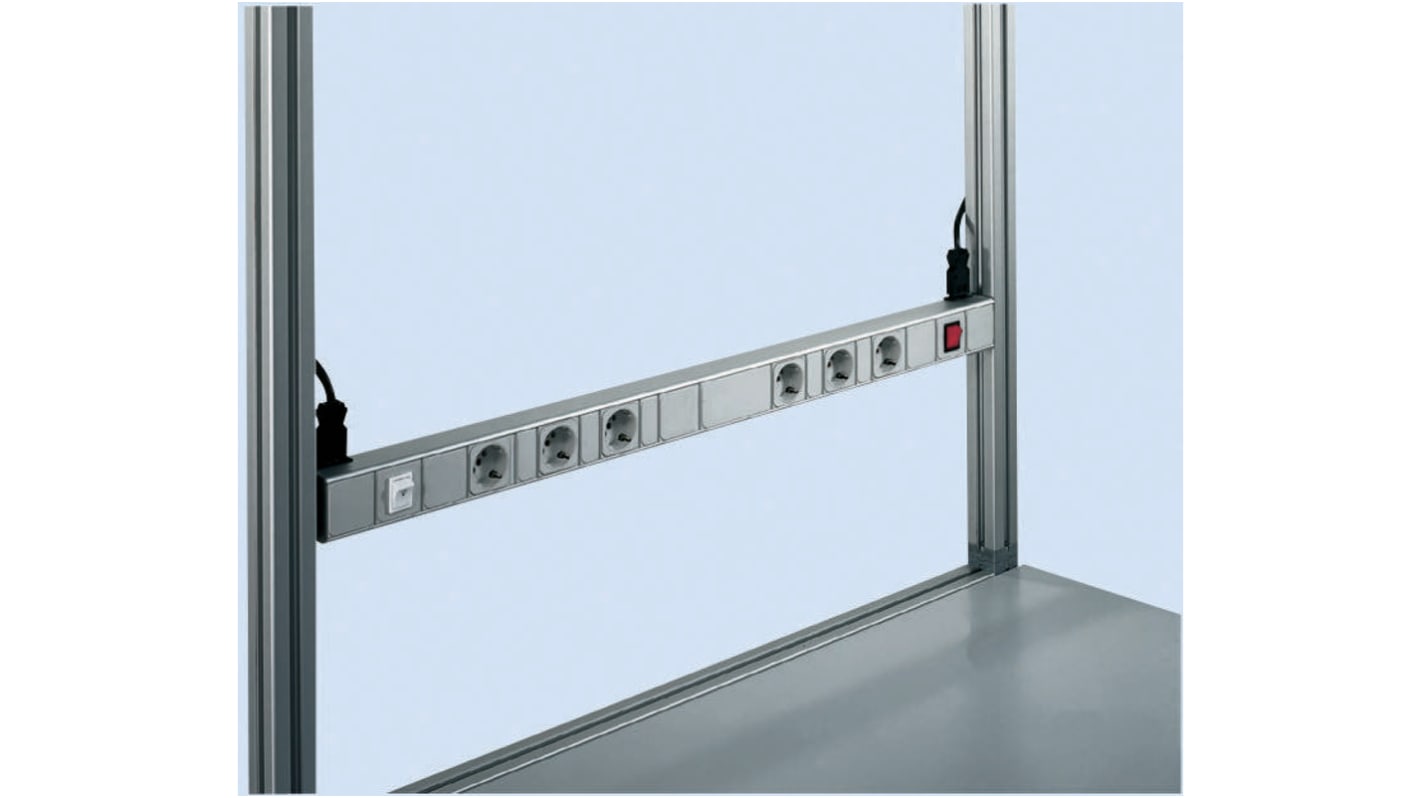 Bosch Rexroth Type F - German Schuko 6 Gang Power Distribution Unit, 230 V ac