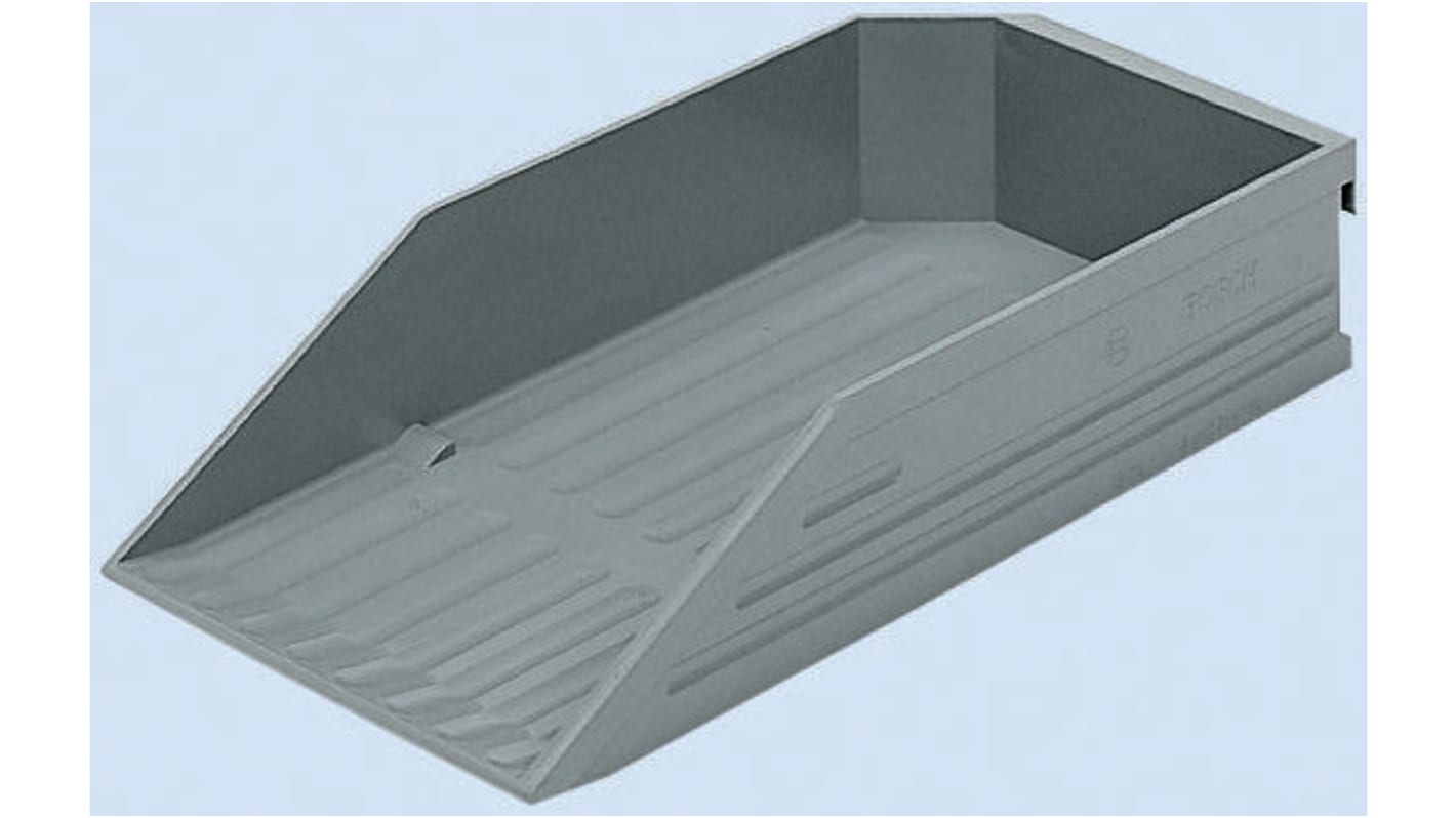 Bosch Rexroth Plastic Storage Bin, 277mm x 131mm x 54mm, Black