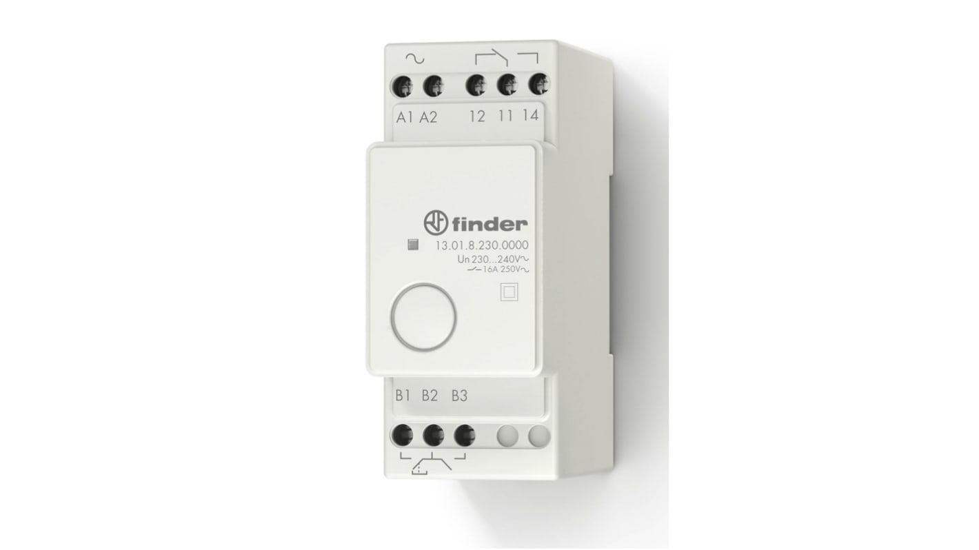 Finder DIN Rail Power Relay, 24V ac/dc Coil, 16A Switching Current, SPDT