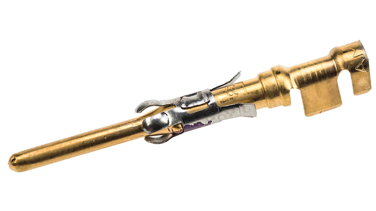 TE Connectivity Male Crimp Circular Connector Contact, Contact Size 16, Wire Size 18 → 14 AWG