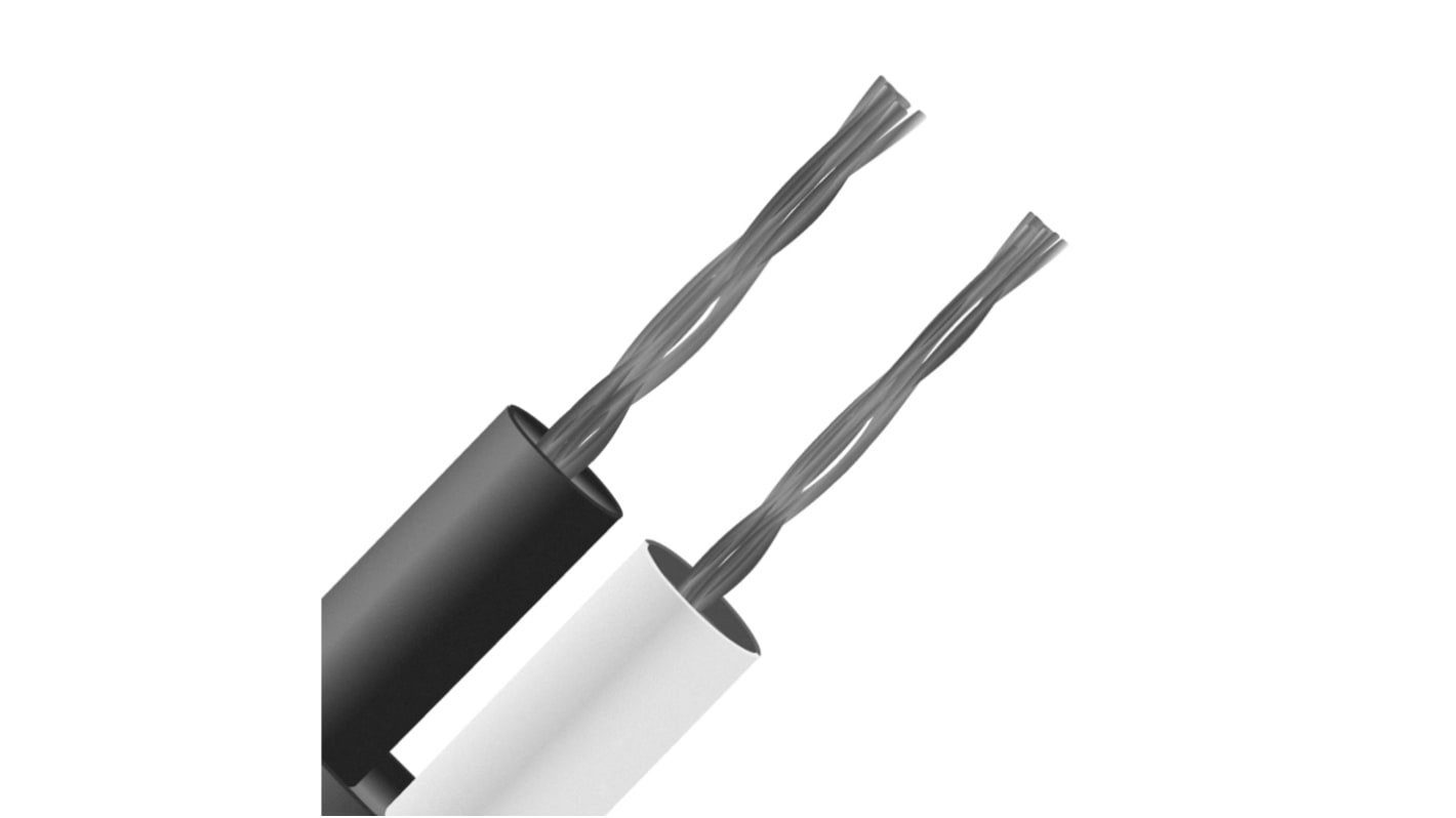 RS PRO Ungeschirmt 7/0,2mm PTFE-isoliert Thermoelement Kabel/Draht für Thermoelement Typ J, L. 25m, max. +260°C
