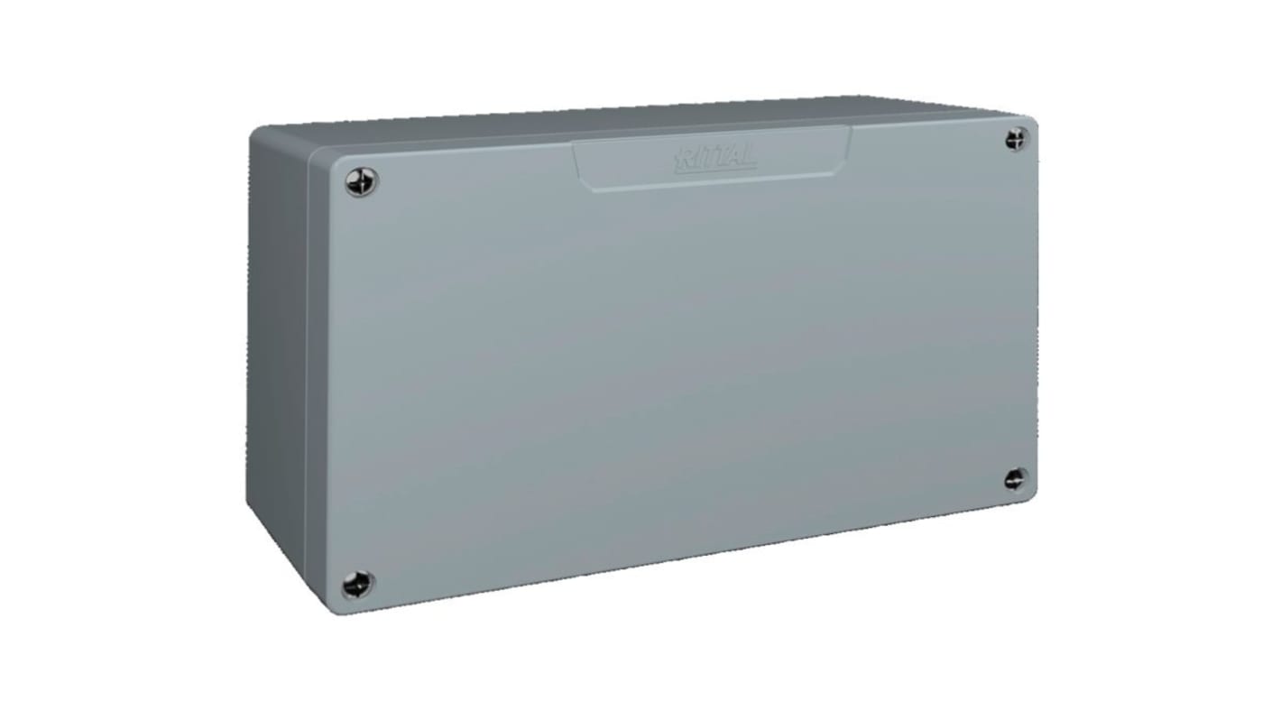 Rittal 壁挂式外壳, 压铸铝主体, RAL 7001, IP66, 160 mm高x260 mm宽x91mm深, GA系列