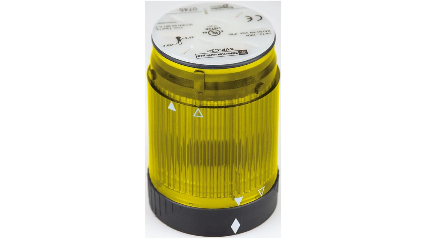 Schneider Electric XVP Series Yellow Multiple Effect Beacon Unit, 250 V, Incandescent Bulb, AC, DC, IP65