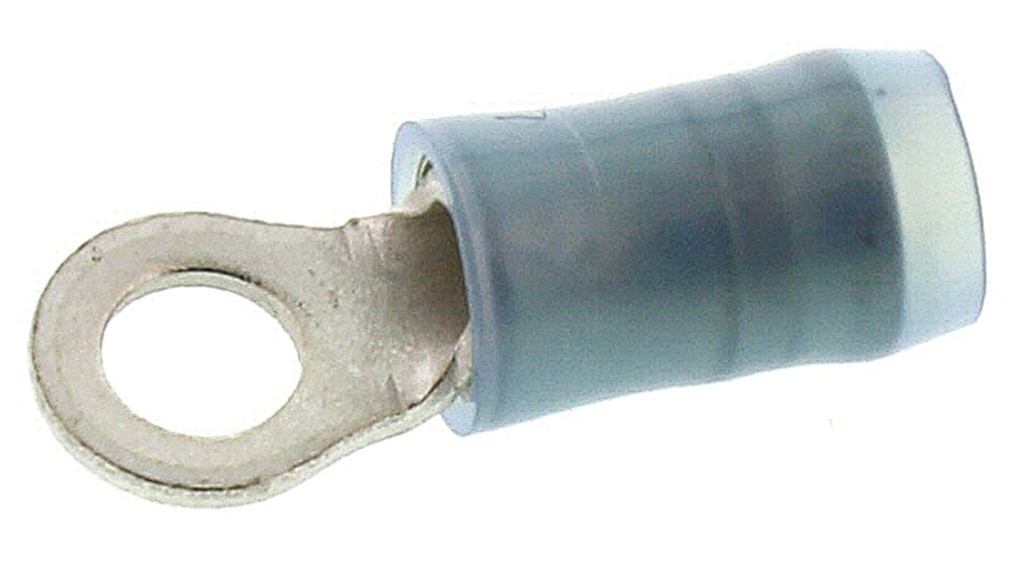 TE Connectivity 绝缘铜线鼻子, Φ0.145in内环, M3.5螺栓, 2.6mm²线规, 蓝色, PIDG系列