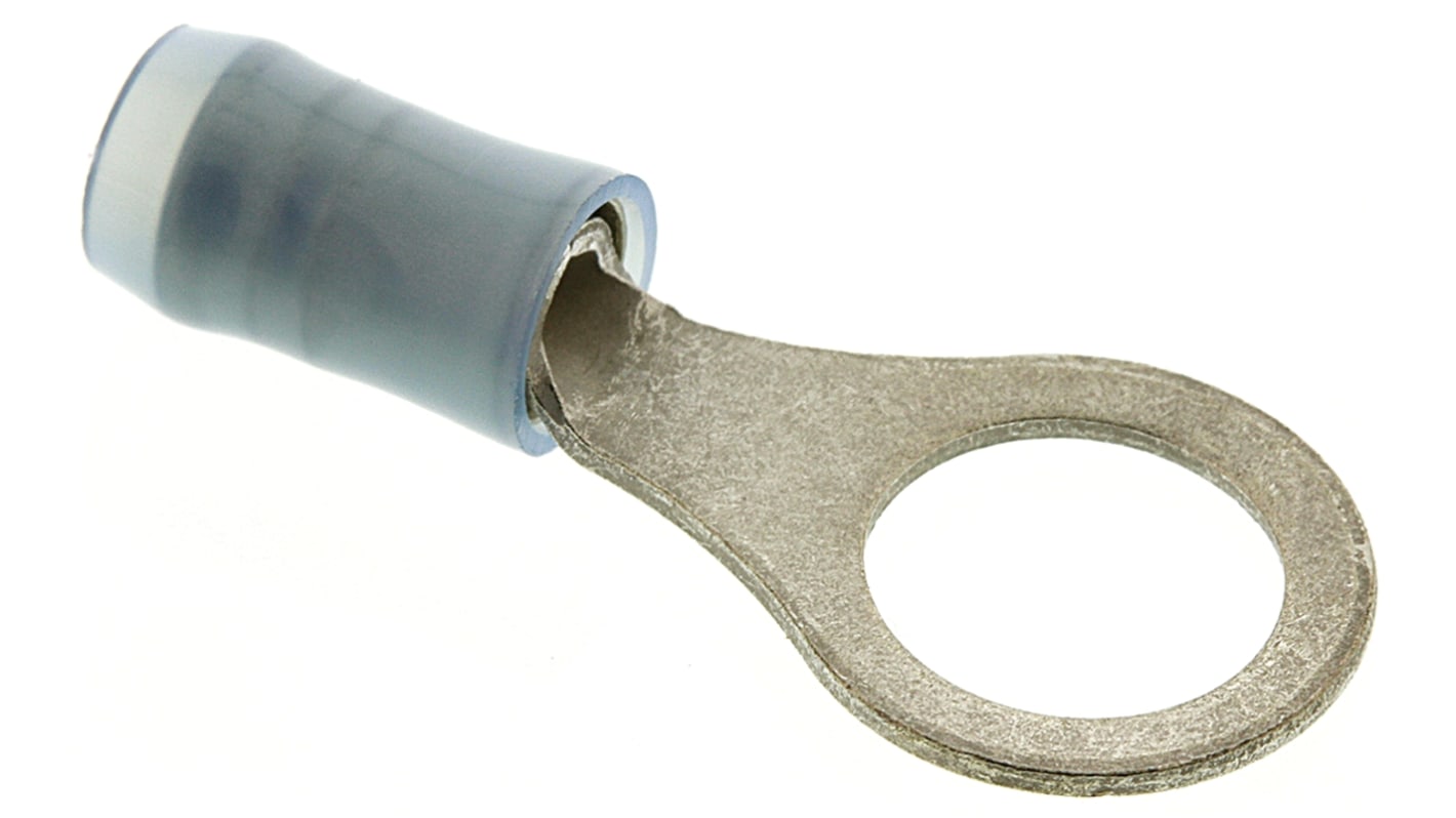 TE Connectivity 绝缘铜线鼻子, Φ8.33mm内环, M8螺栓, 2mm²线规, 蓝色, PIDG系列