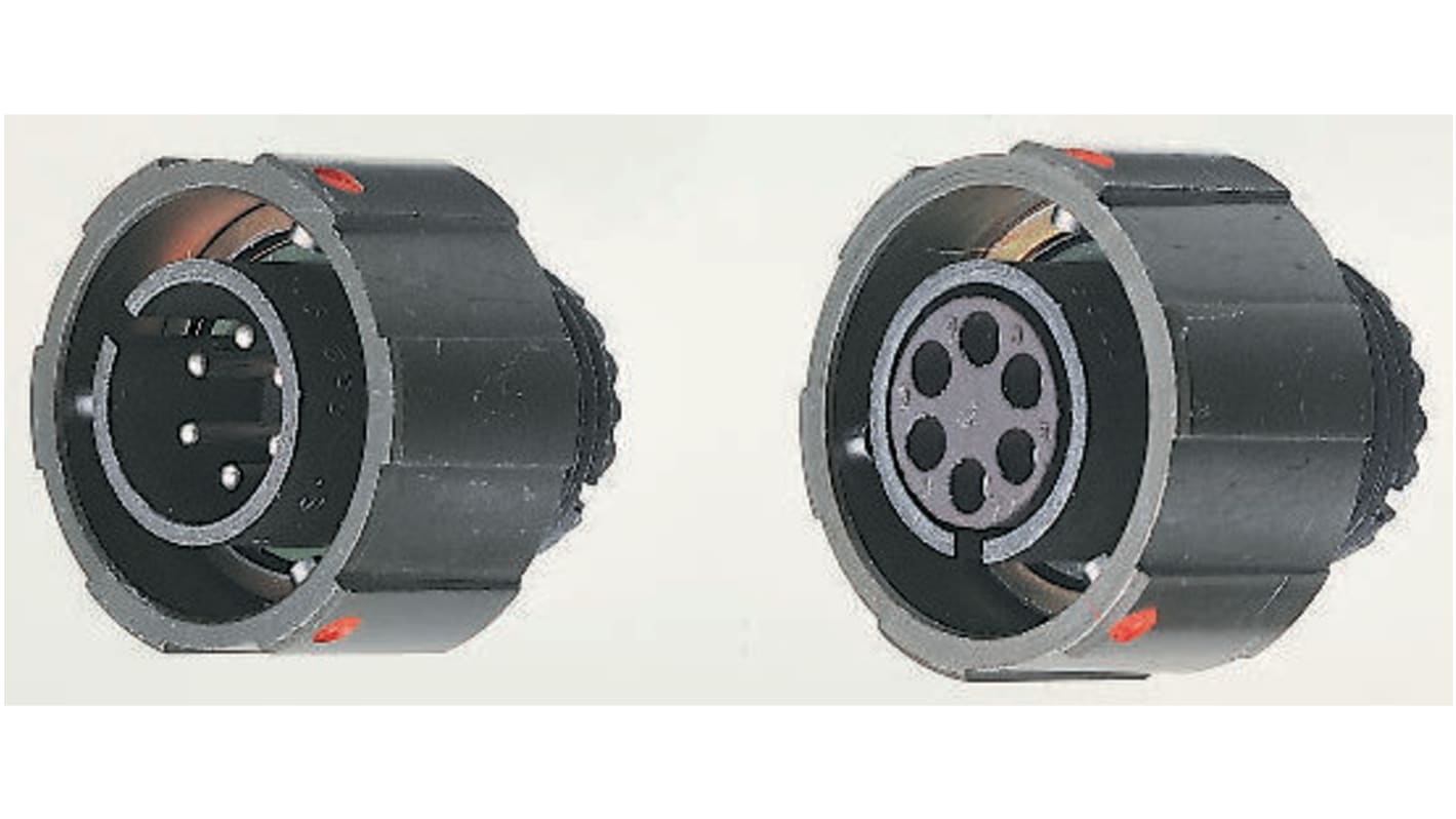 Amphenol, 97B  MIL-Rundsteckverbinder, Stecker, 7-polig, 900 V ac, Kabelmontage, Gehäuse 24, MIL-DTL-5015