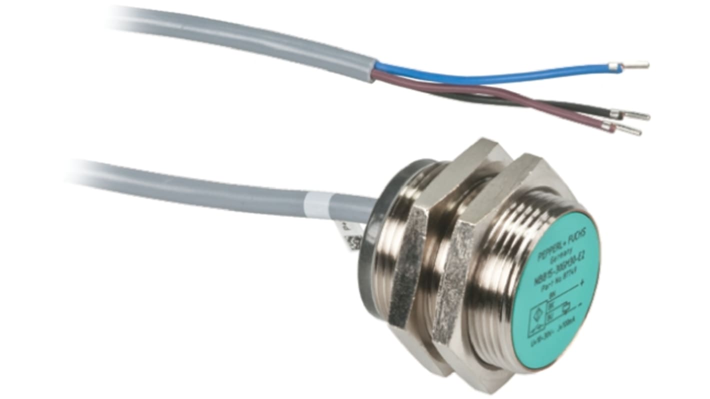 Rs-Online Sensore di prossimità Cilindro filettato Pepperl + Fuchs M30 rilevamento 15 mm 5 → 36 V c.c