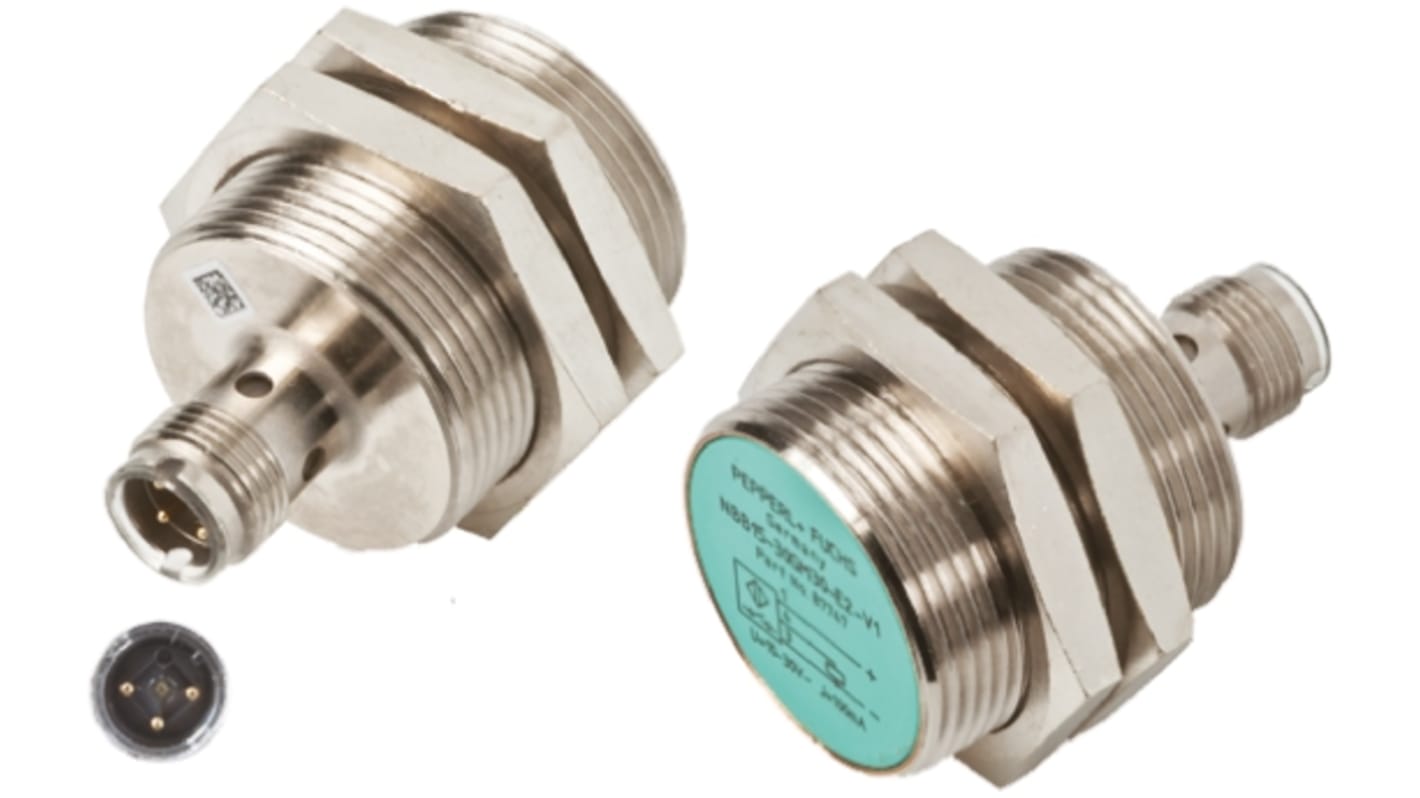 Rs-Online Sensore di prossimità Cilindro filettato Pepperl + Fuchs M30 rilevamento 15 mm 5 → 36 V c.c