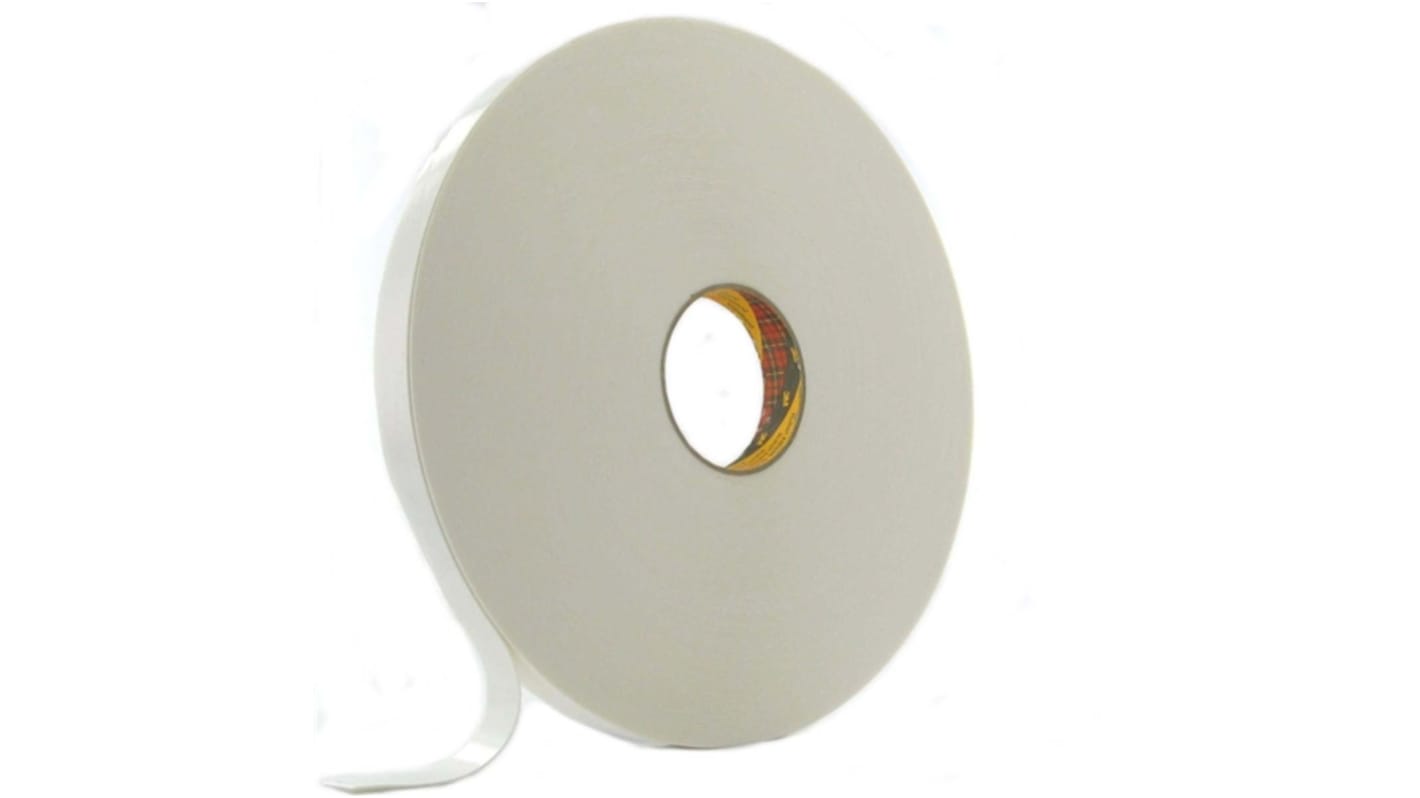 3M Habosított ragasztószalag, Fehér, 25mm x 66m, 0.88mm vastag 4430P Kétoldalas