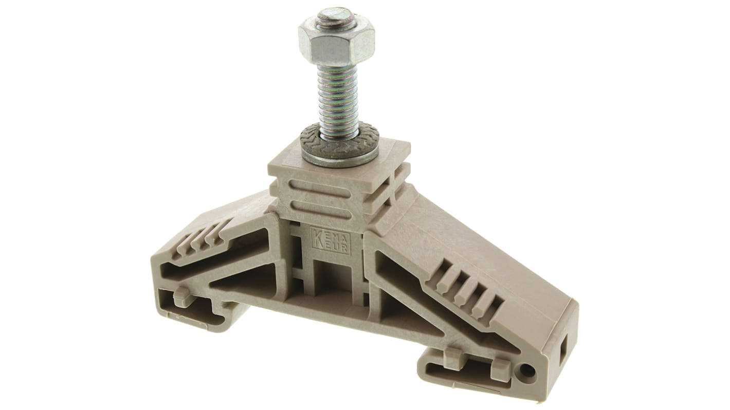 Weidmuller 1780850000 WF Series Dark Beige, 35mm², Single-Level, Bolt Termination