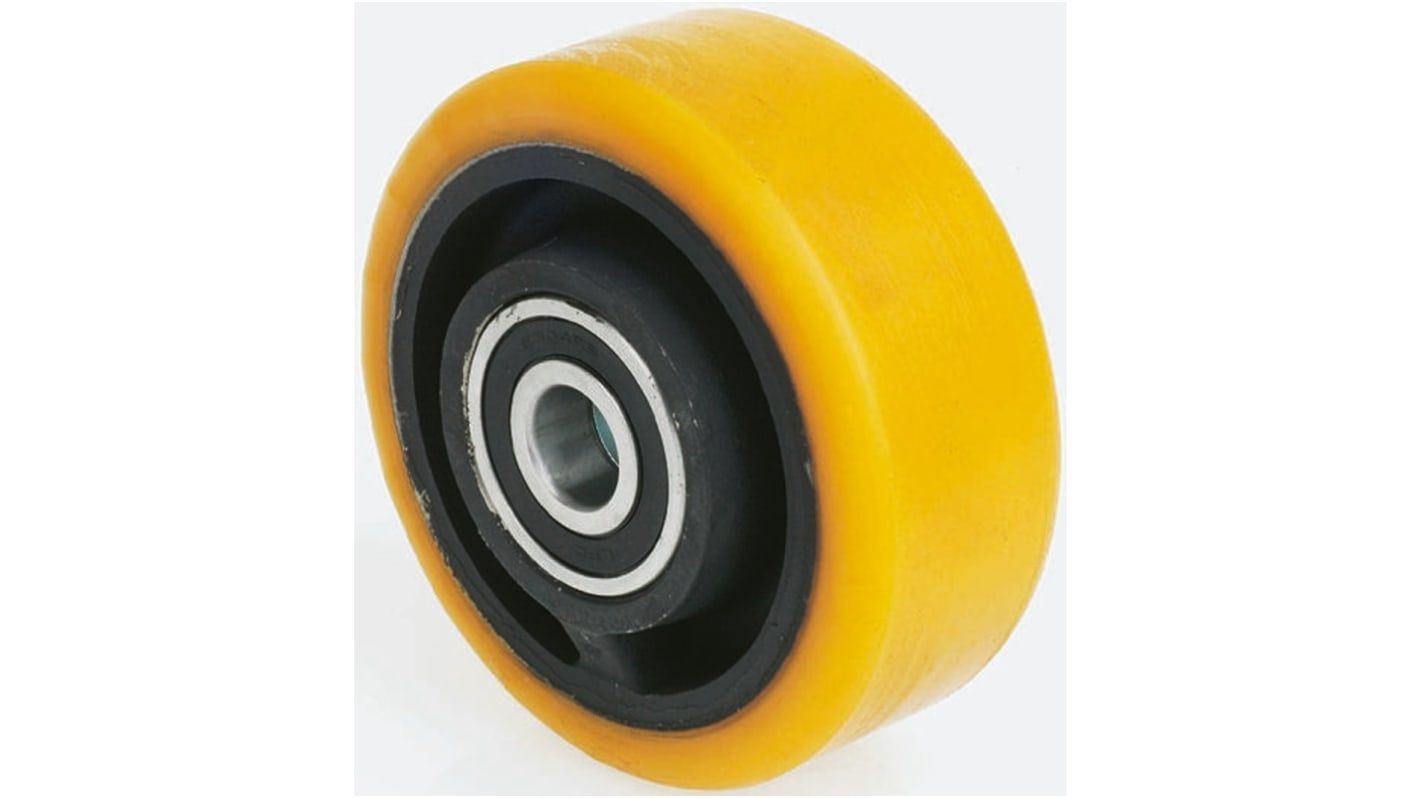 Tente Yellow Polyurethane Abrasion Resistant, Corrosion Resistant Trolley Wheel, 550kg