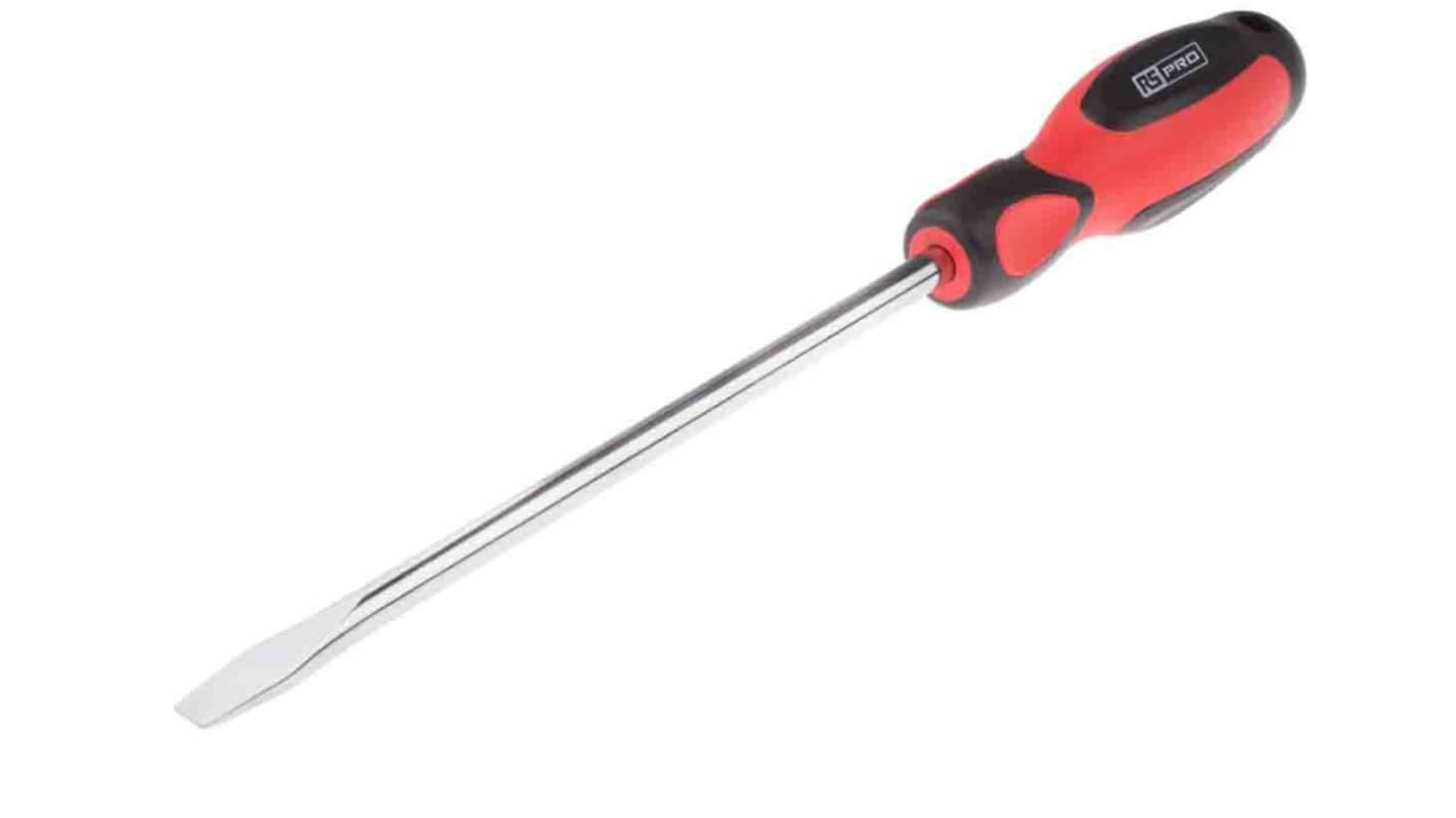 RS PRO 8 mm Schlitz Standard-Schraubendreher, CrV-Stahl / Klinge 200 mm
