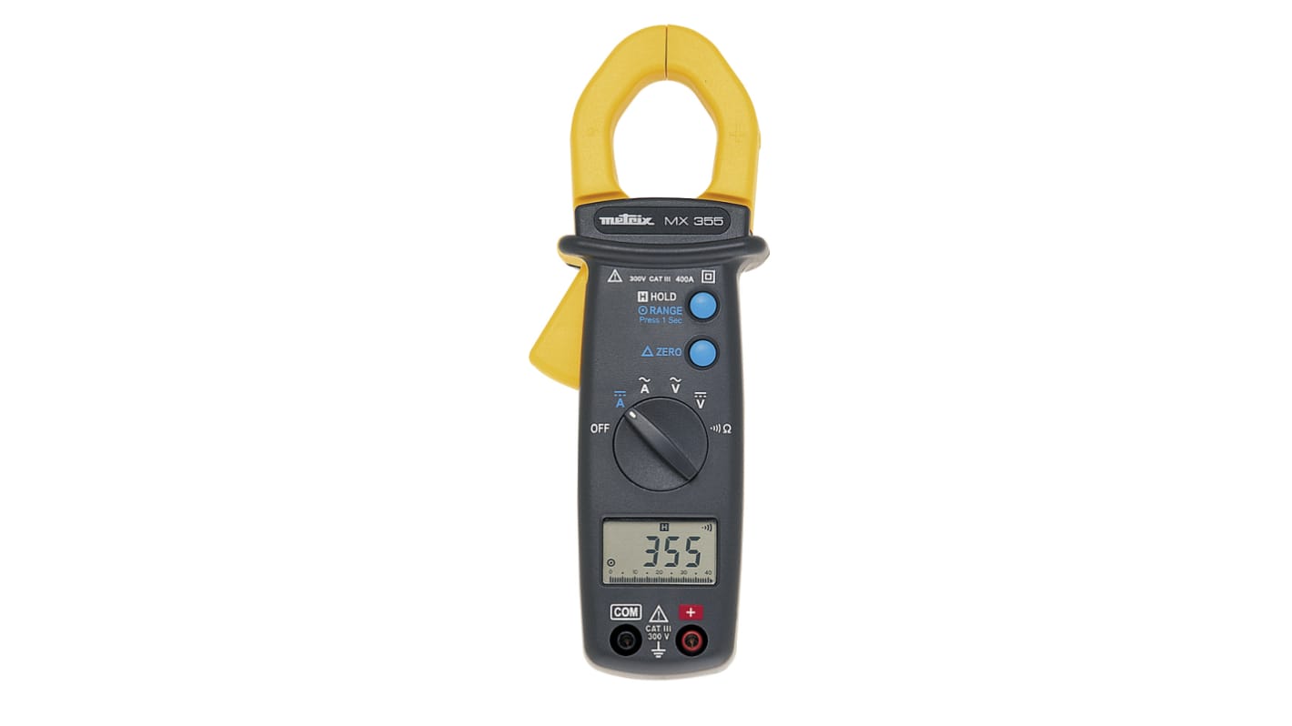 Pince multimètre MX0355-Z Metrix, 400A c.c., 400A c.a., Etalonné RS