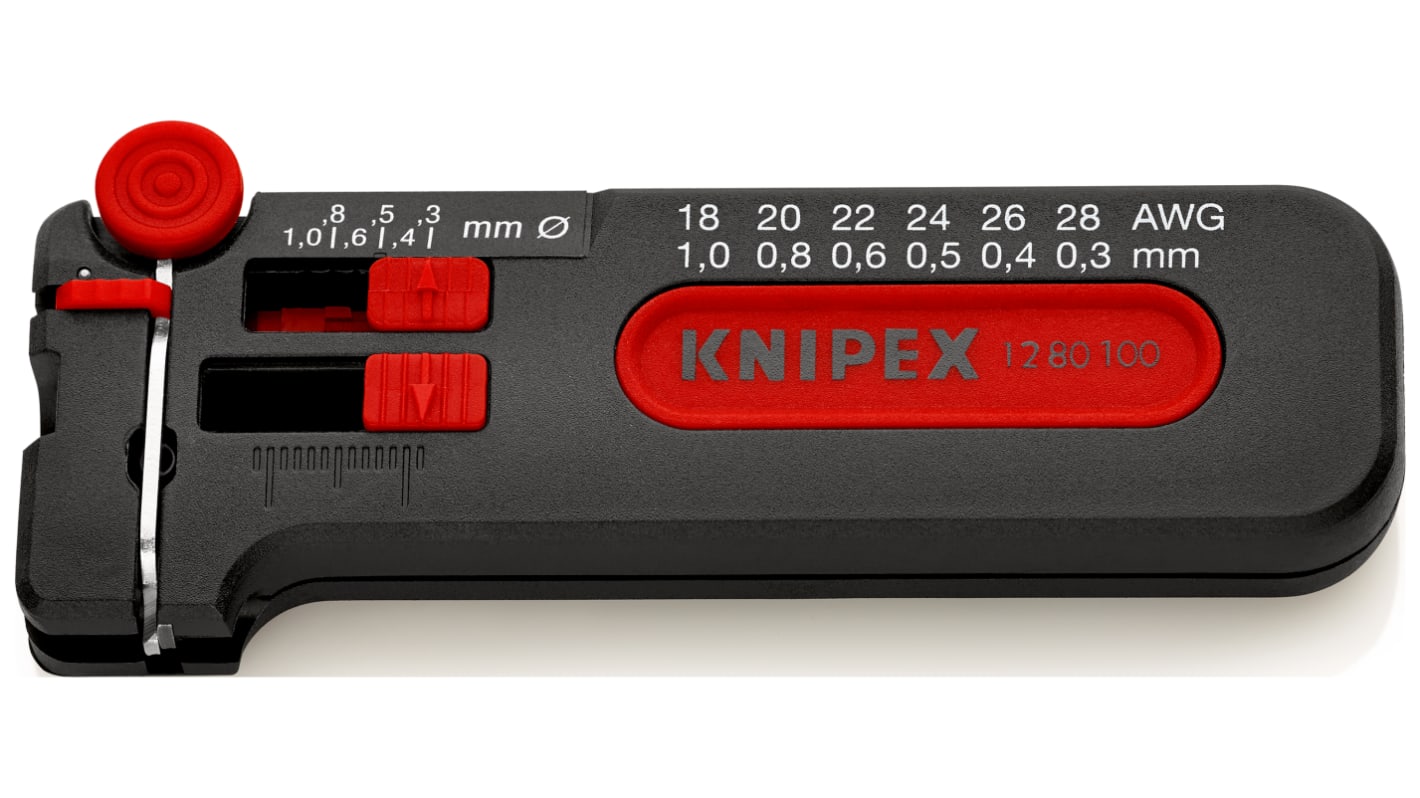 Herramienta de pelado en miniatura Knipex para usar con cable Conductores finos de 0,3 → 1mm²