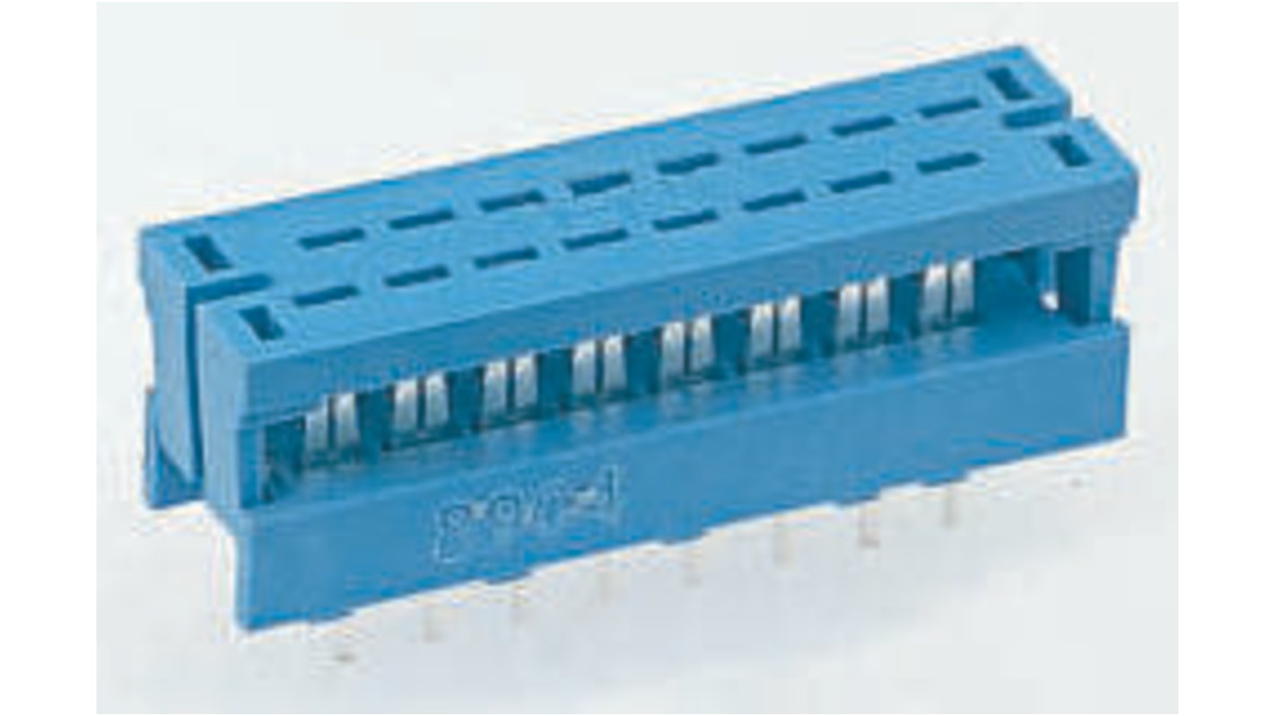 Conector IDC macho TE Connectivity serie AMP-LATCH 622 de 14 vías, paso 2.54mm, 2 filas, Montaje de Cable