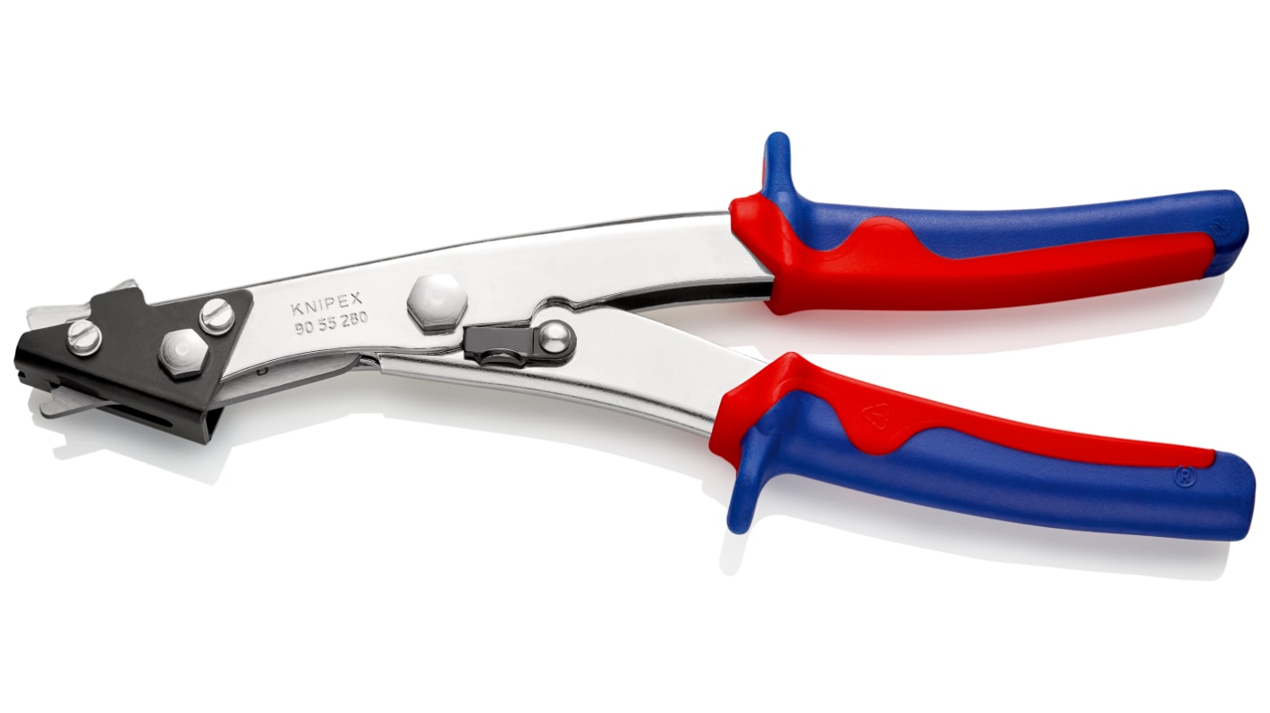 Knipex 280 mm Straight Nibbling shears for Soft Iron; Aluminium; Copper; Brass