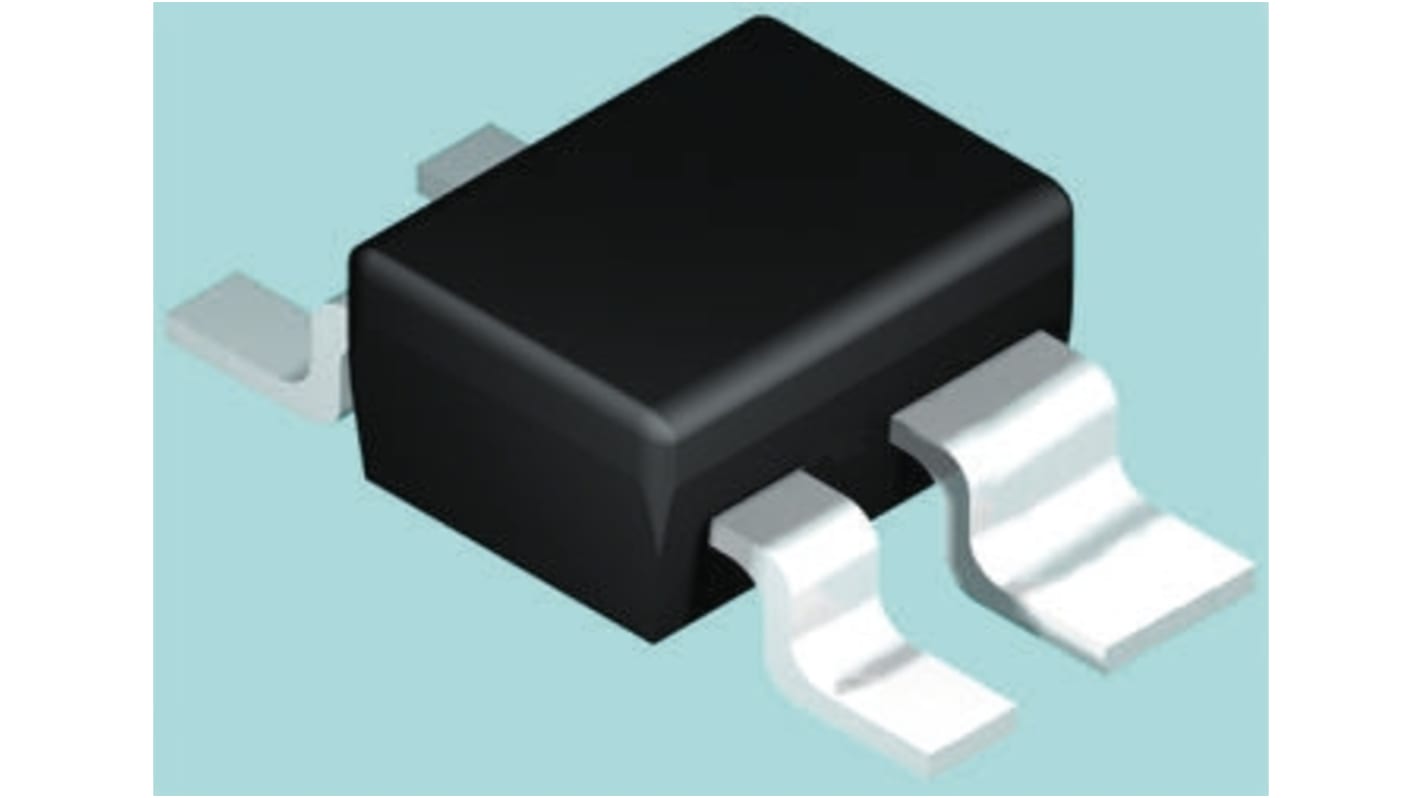 onsemi LDO稳压芯片, 3.3 V输出, 180mA最大输出, 单路输出, SC-82, 4针, 贴片安装, -40 °C→+85 °C, 2%精度