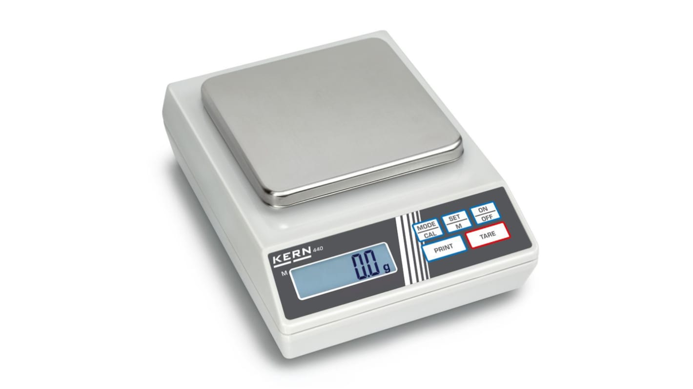 Kern 440-47N Precision Balance Weighing Scale, 2kg Weight Capacity, With RS Calibration