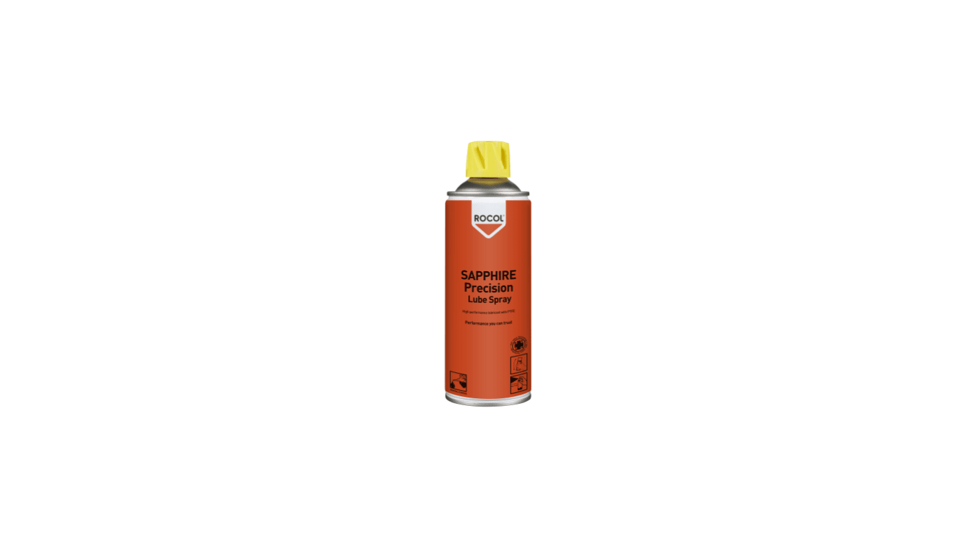Rocol Sapphire® Precision Lube Spray PTFE Lubricant 400 ml Aerosol