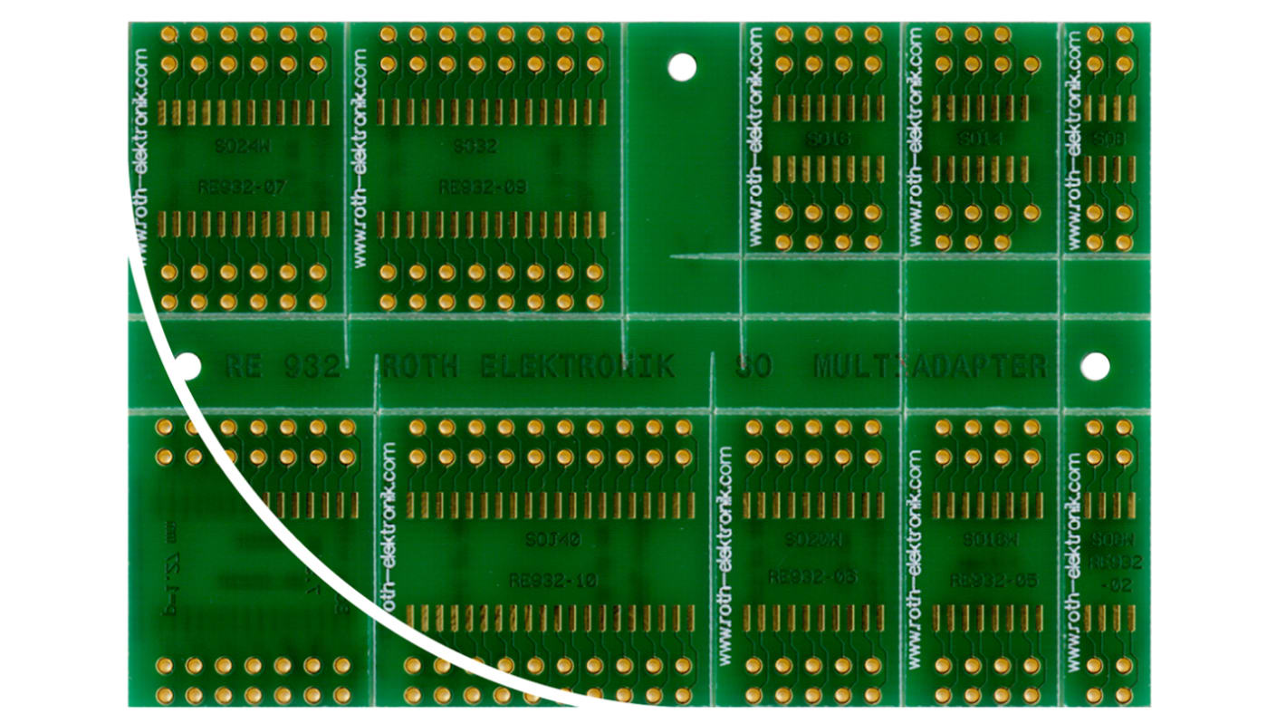 Placa Complementaria RE932, dos lados FR4 87.94 x 58.95 x 1.5mm