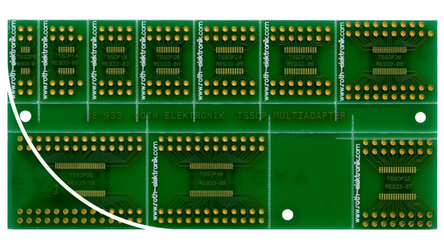 RE933, Double Sided Extender Board Multi Adapter Board FR4 120.03 x 58.81 x 1.5mm