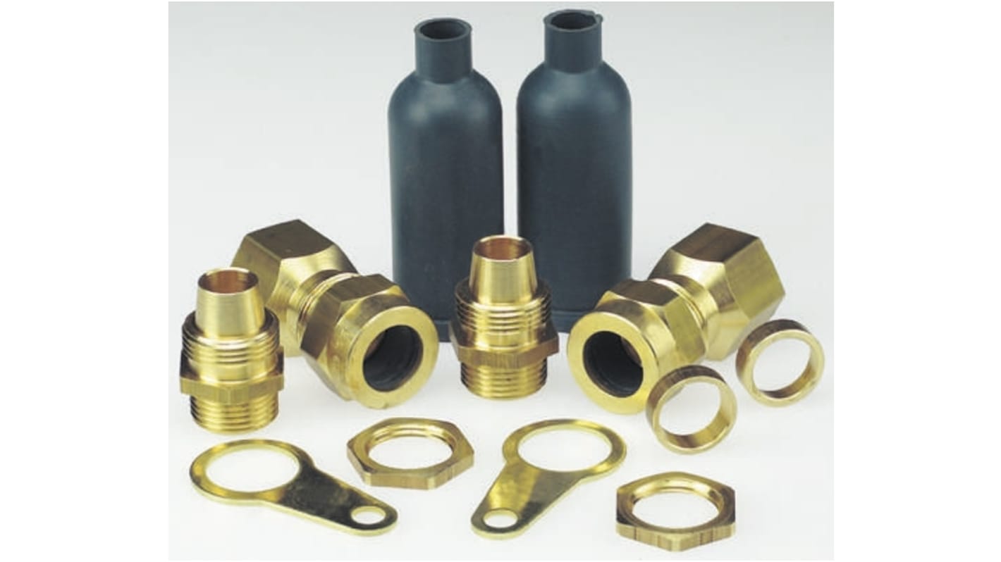 Prysmian LSF-CW Series Steel Cable Gland Kit, M32 Thread, 23.5mm Min, 33.5mm Max, IP66