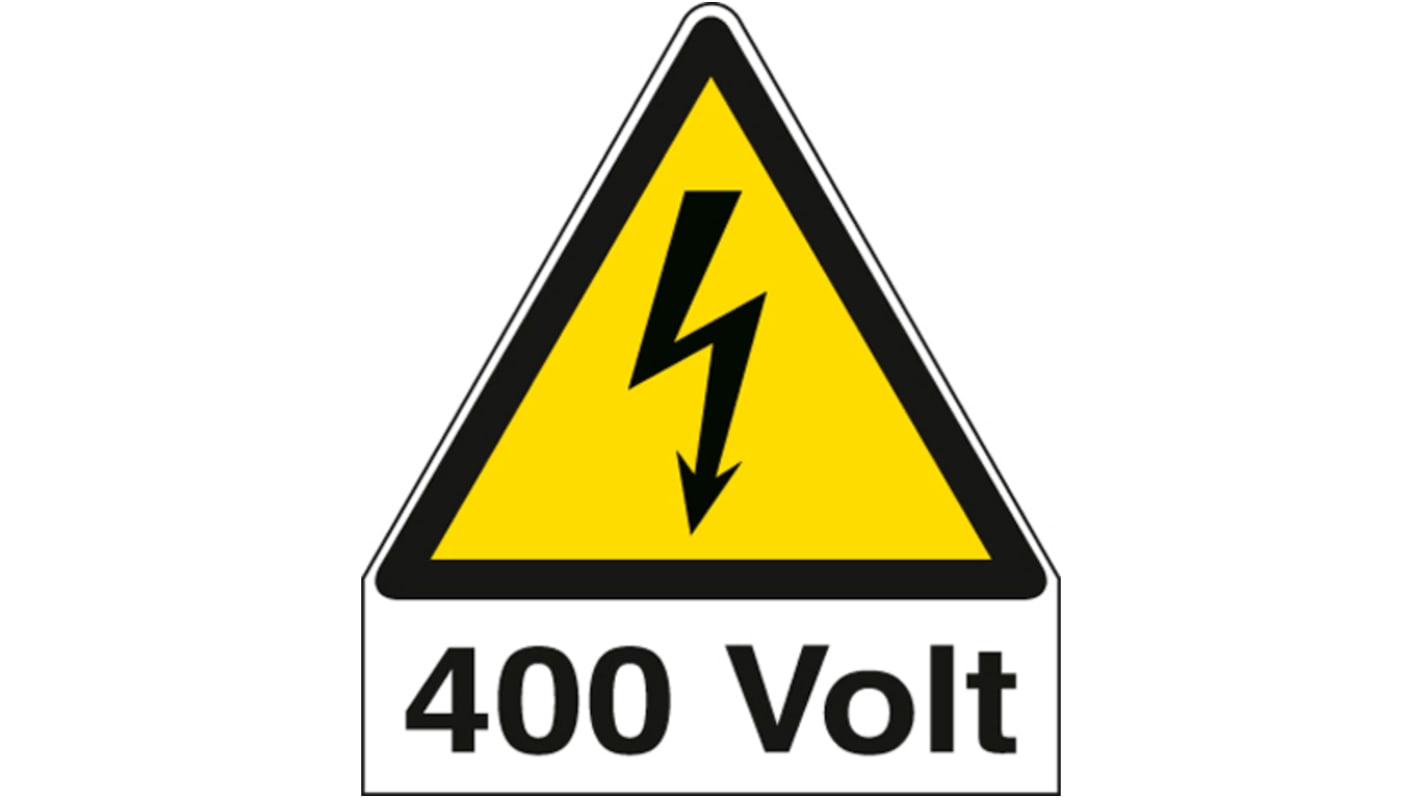 Etichetta di sicurezza "400 Volt", conf. da 6 pz.