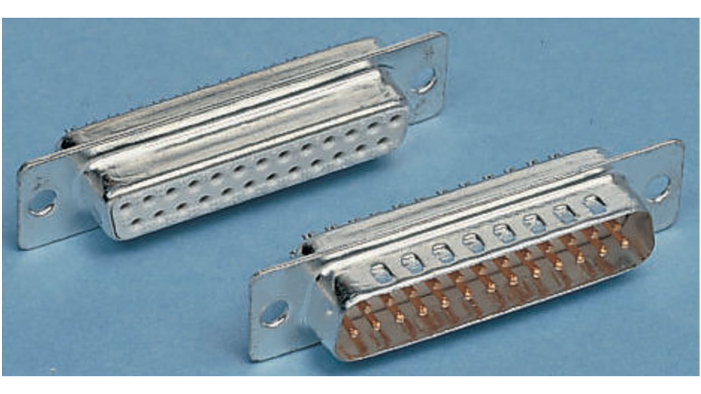 Conector D-sub RS PRO, paso 2.77mm, Recto D-Sub estándar, Montaje en Panel Mount, Hembra, Terminación Soldador B, 500