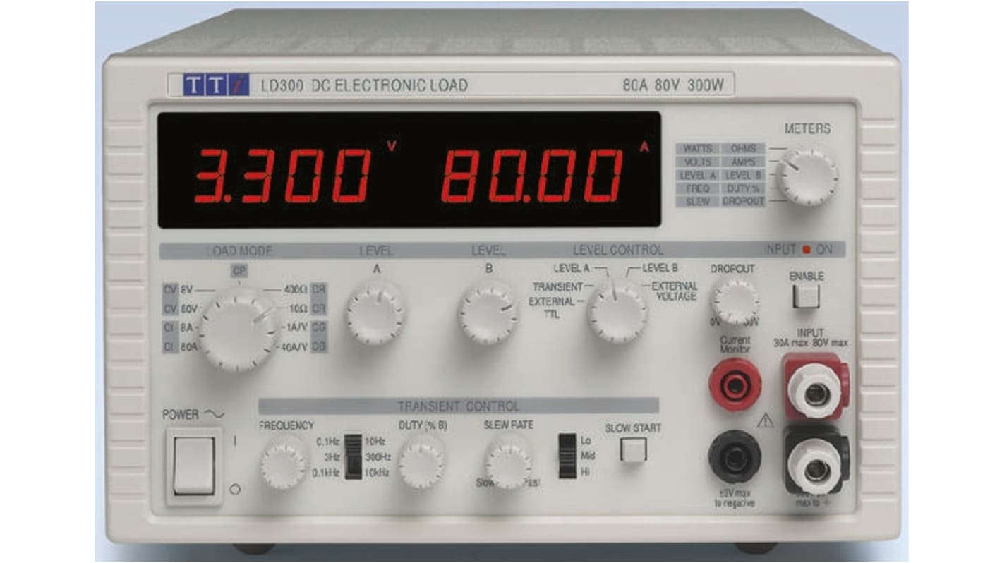 Aim-TTi Electronic Load, 0 → 300 W, 0 → 80 V, 0 → 80 A