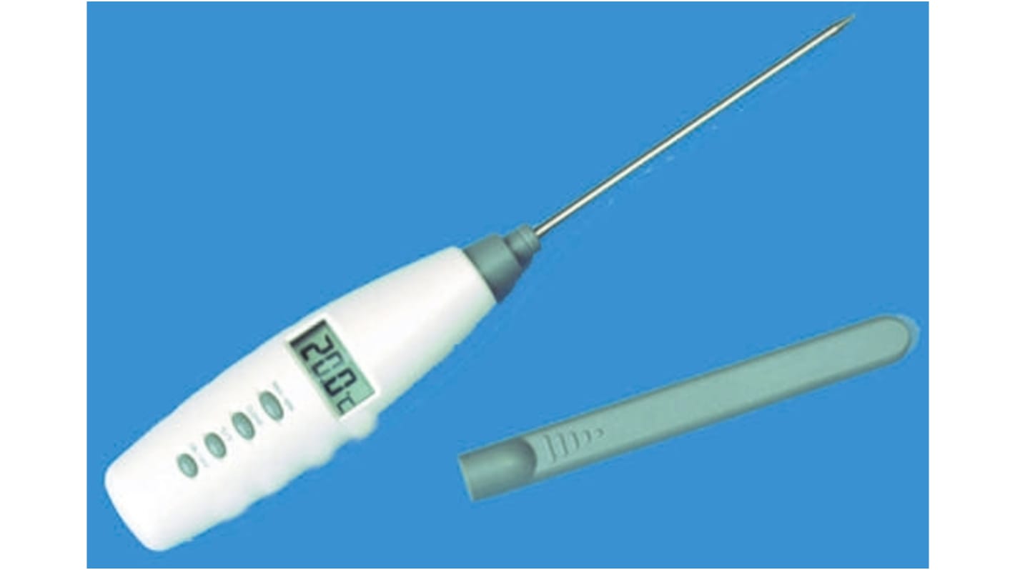 RS PRO Digital Thermometer, Messfühler, bis +200°C ±1 °C max, , ISO-kalibriert